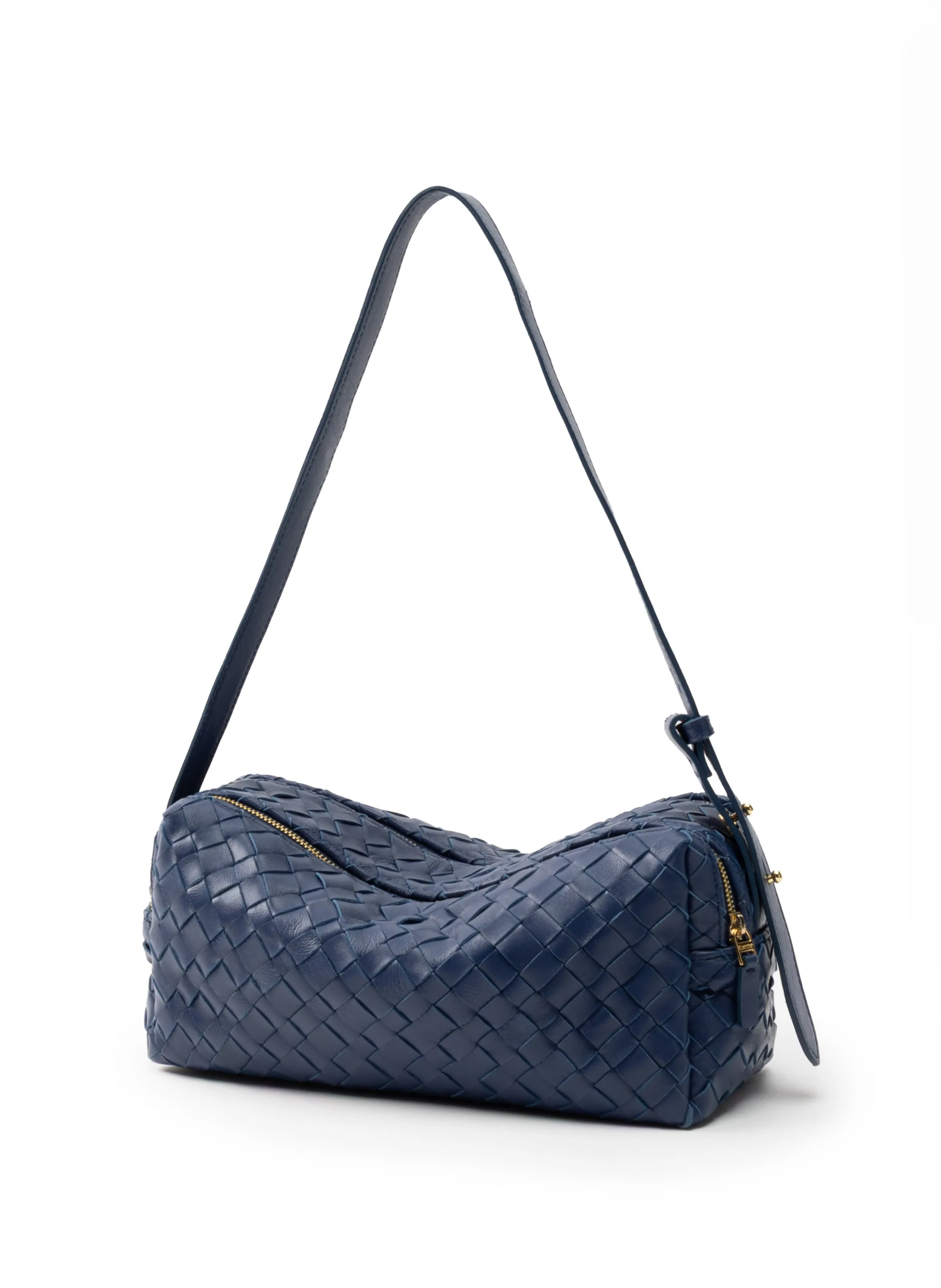 Trousse Woven Leather Navy sold by Elleme product image thumbnail 2