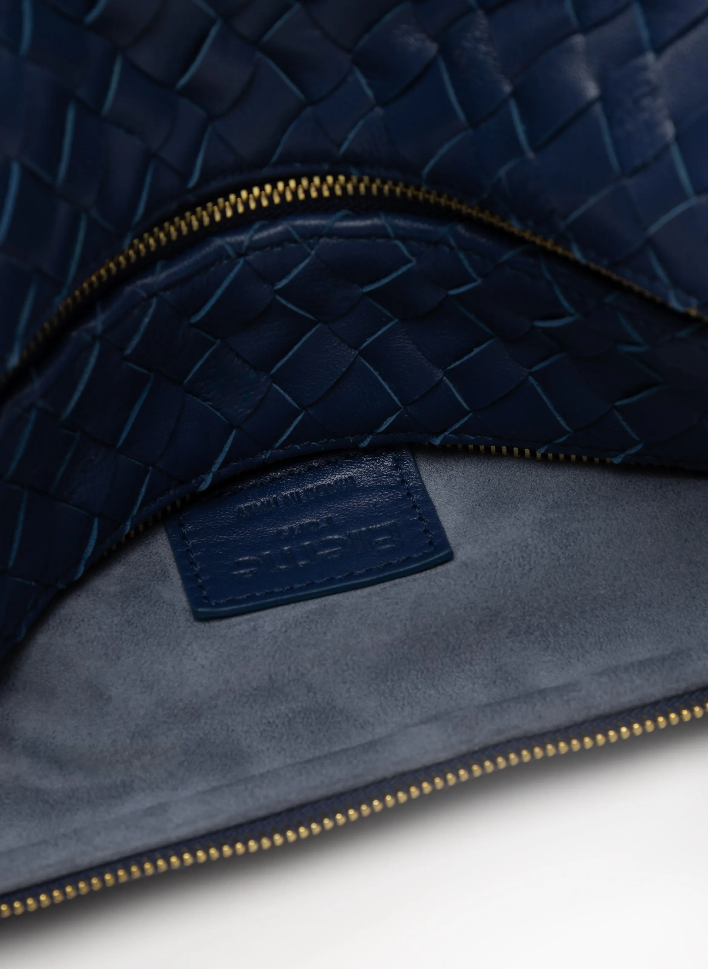 Trousse Woven Leather Navy sold by Elleme product image thumbnail 4