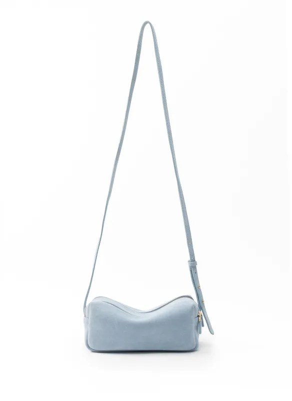 Mini Trousse Suede Light Blue sold by Elleme