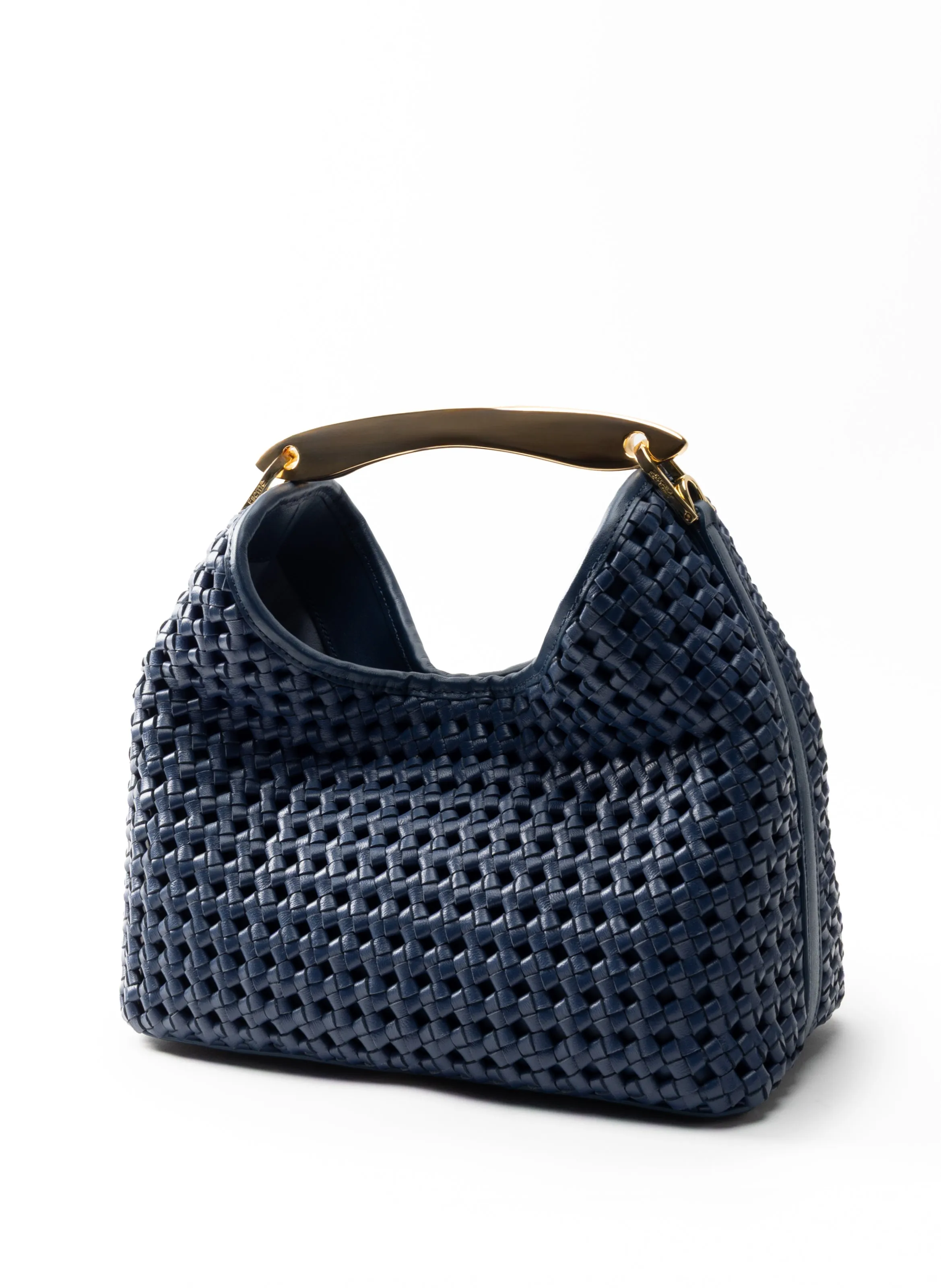 Boomerang Woven Leather Navy sold by Elleme product image thumbnail 2