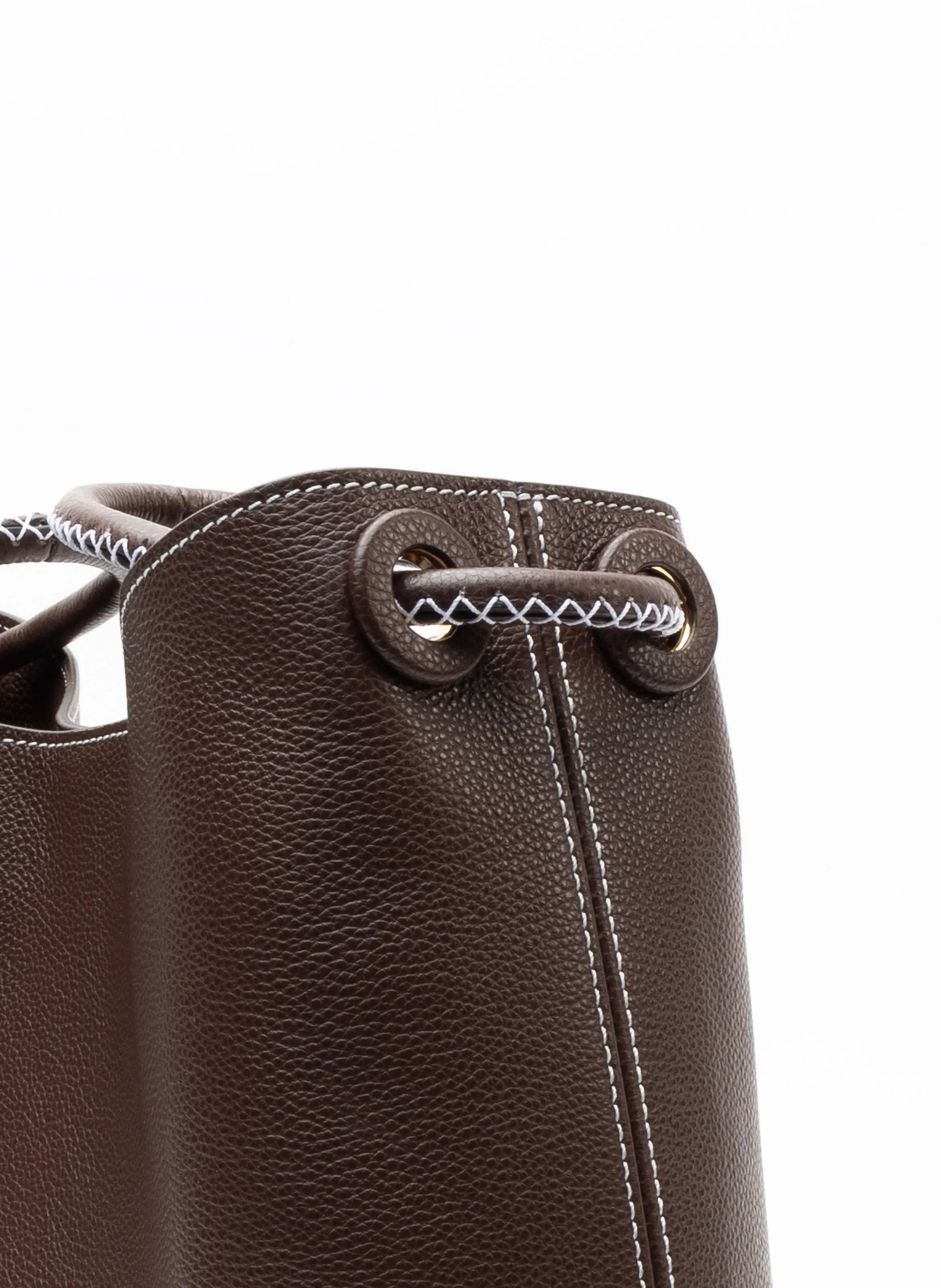 New Vosges Pebbled Leather Dark Brown sold by Elleme product image thumbnail 5