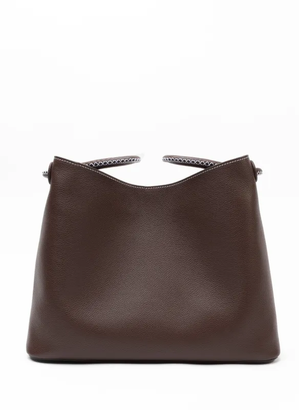 New Vosges Pebbled Leather Dark Brown sold by Elleme