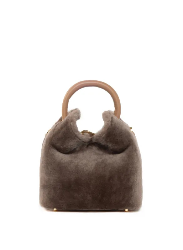 Madeleine Shearling Montone Taupe sold by Elleme