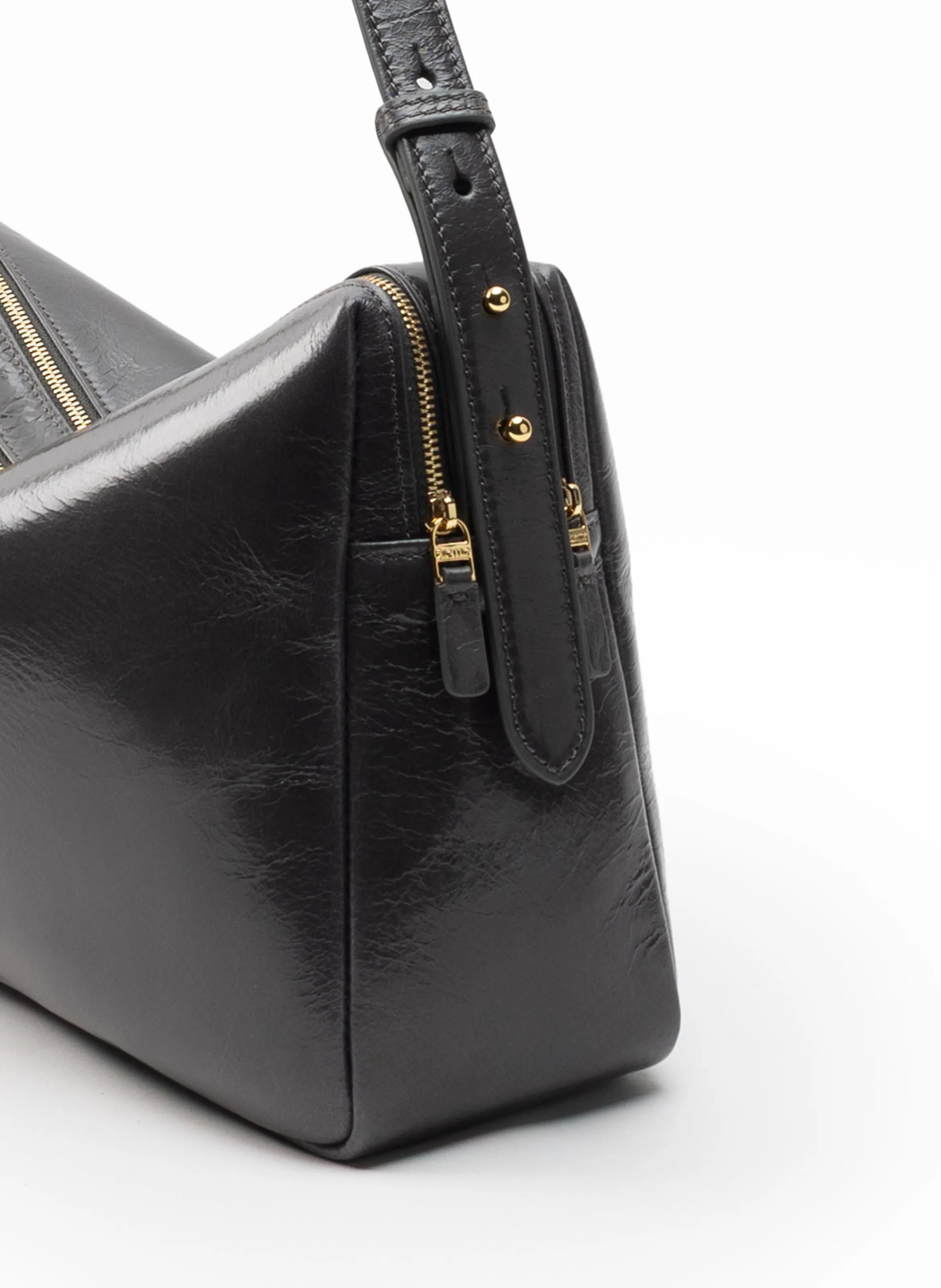 Trousse Large Vintage Leather Fumo sold by Elleme product image thumbnail 3