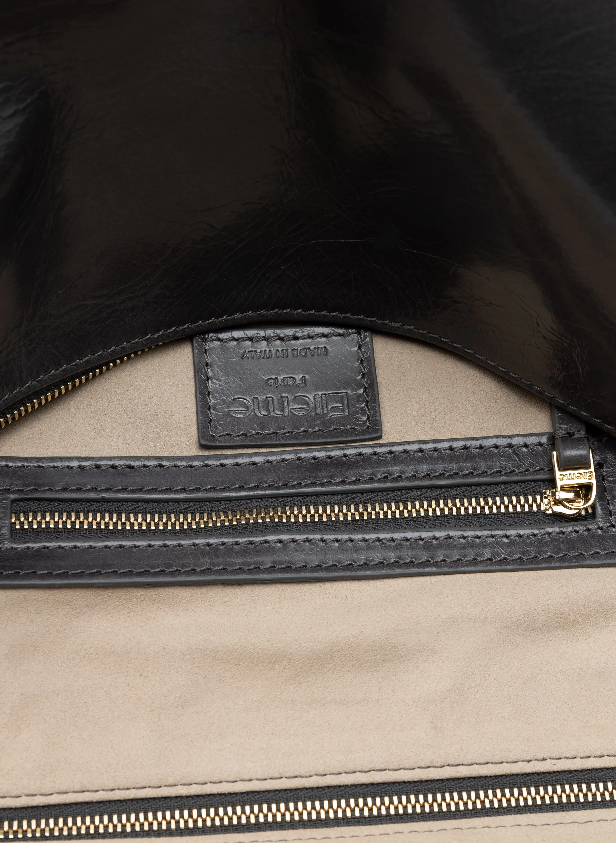 Trousse Large Vintage Leather Fumo sold by Elleme product image thumbnail 4