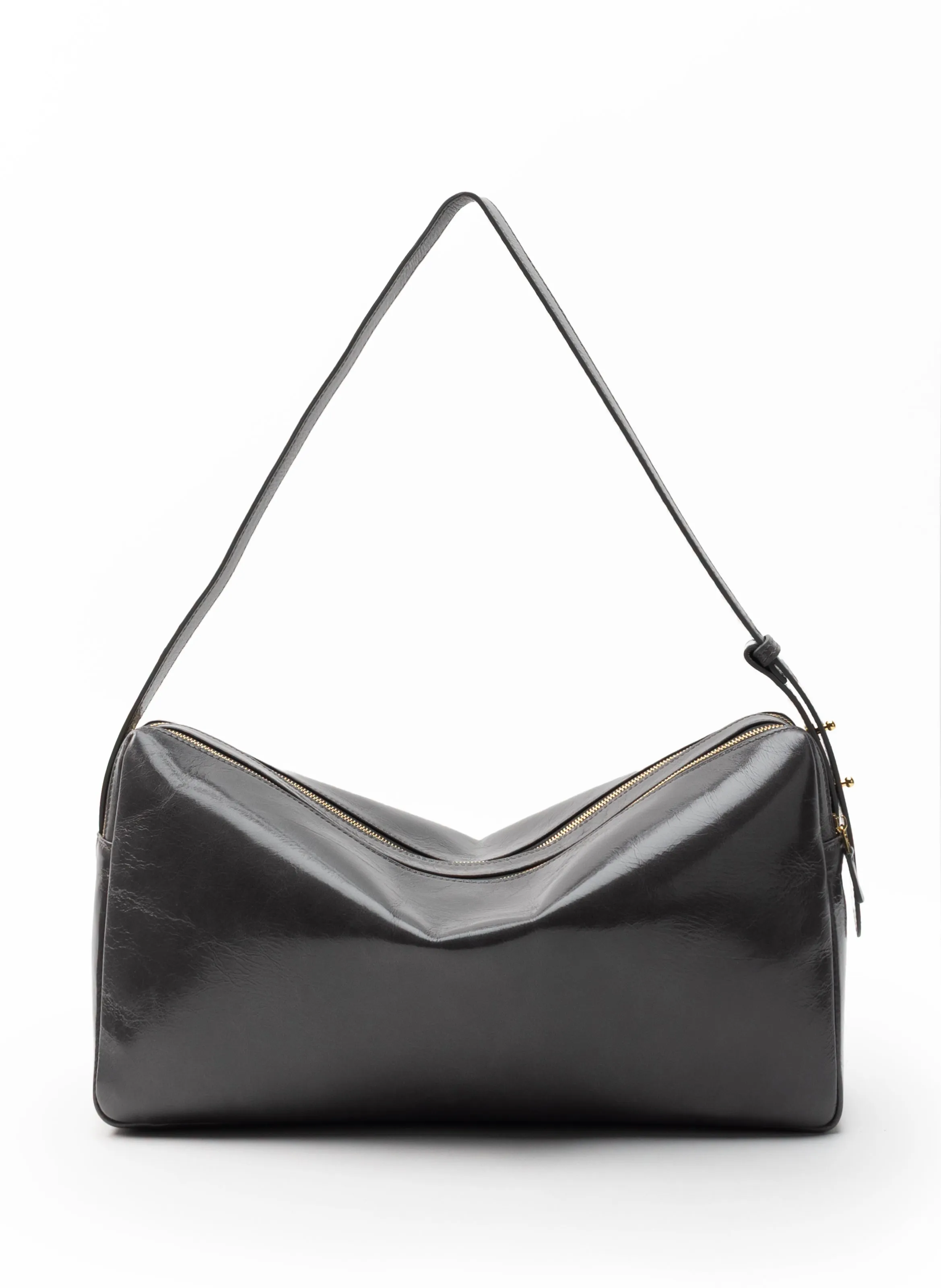 Trousse Large Vintage Leather Fumo sold by Elleme