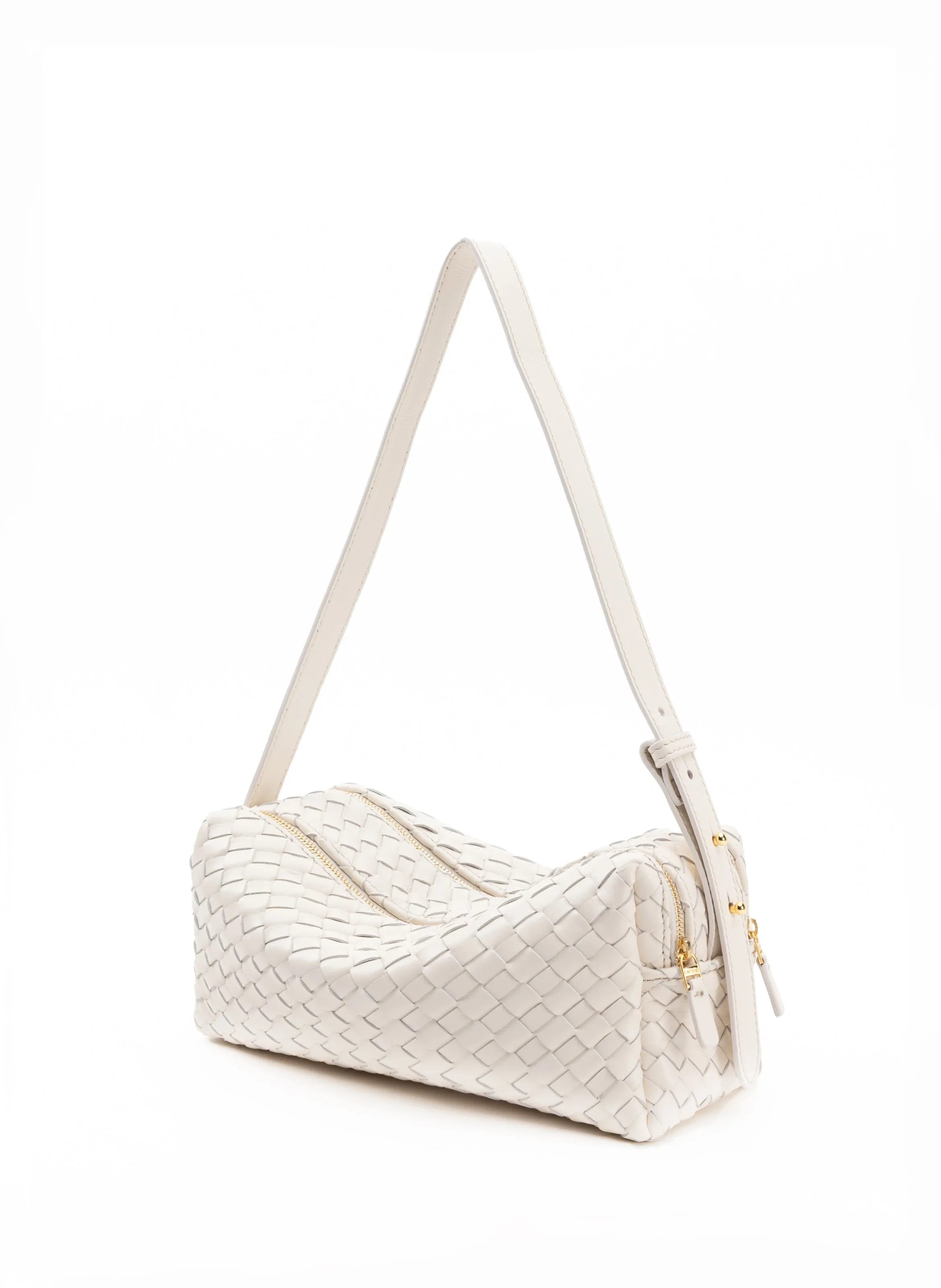 Trousse Woven Leather Ivory sold by Elleme product image thumbnail 2