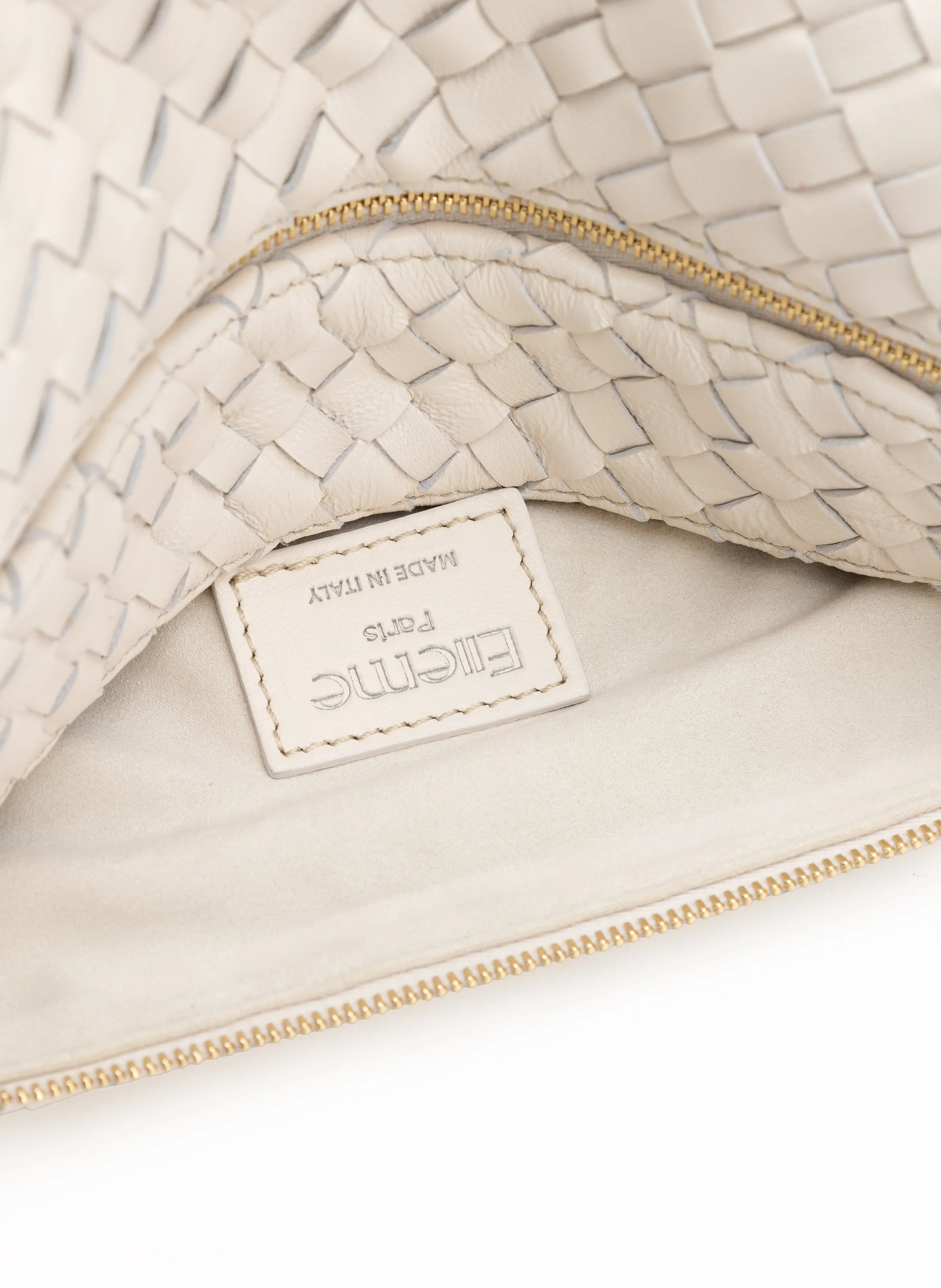 Trousse Woven Leather Ivory sold by Elleme product image thumbnail 4