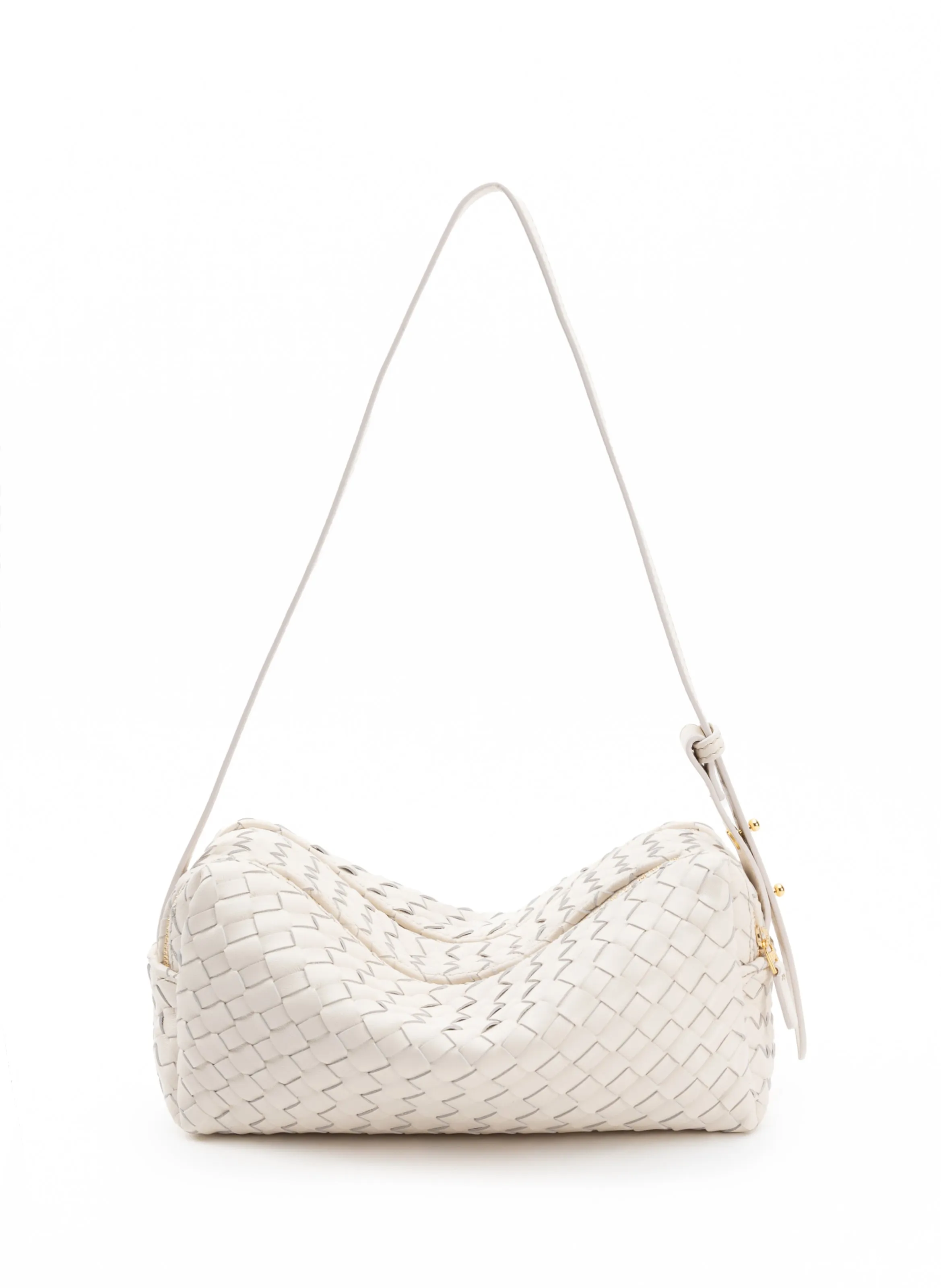 Trousse Woven Leather Ivory sold by Elleme