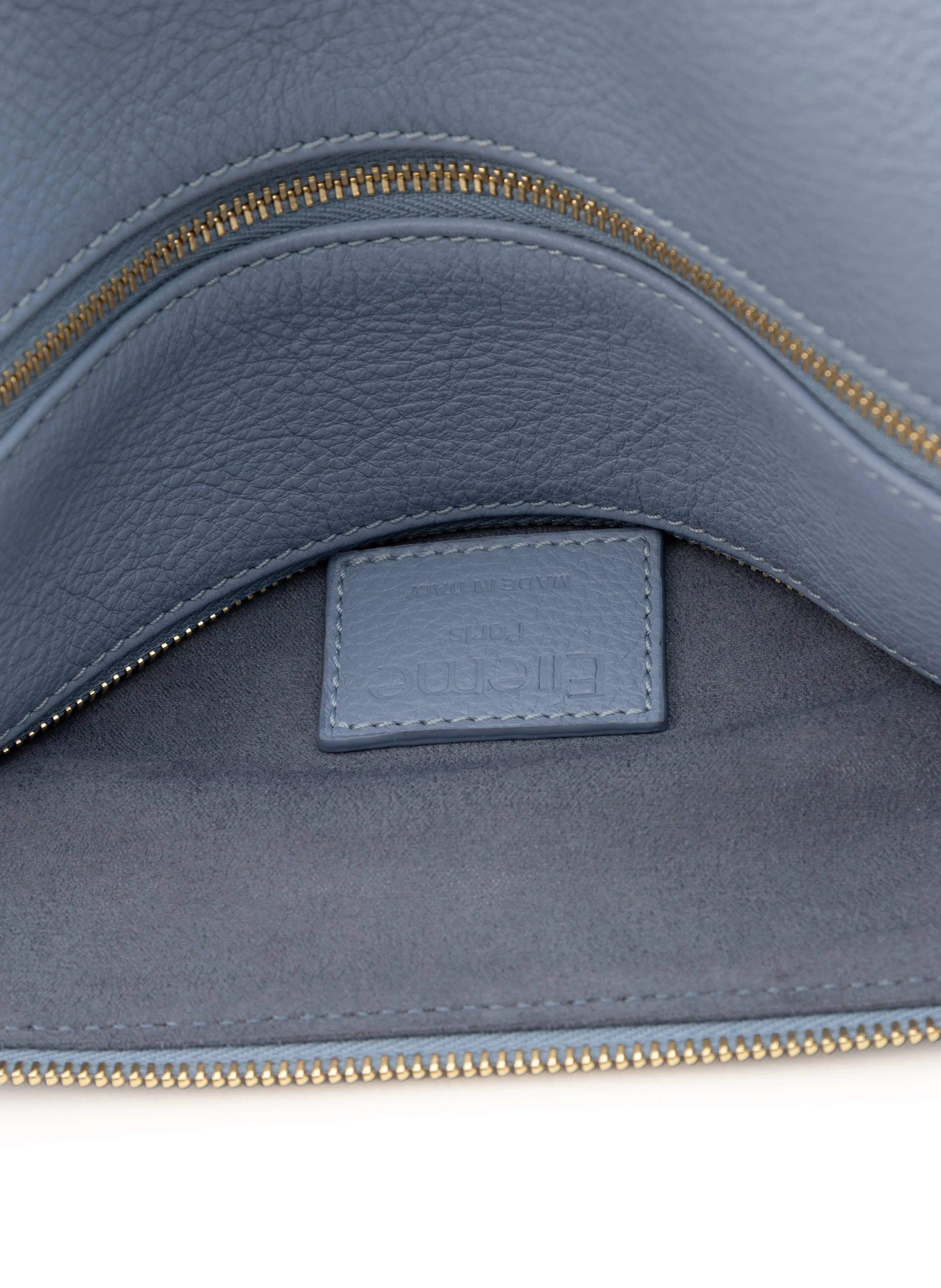Trousse Pebbled Leather Cloud Blue sold by Elleme product image thumbnail 4