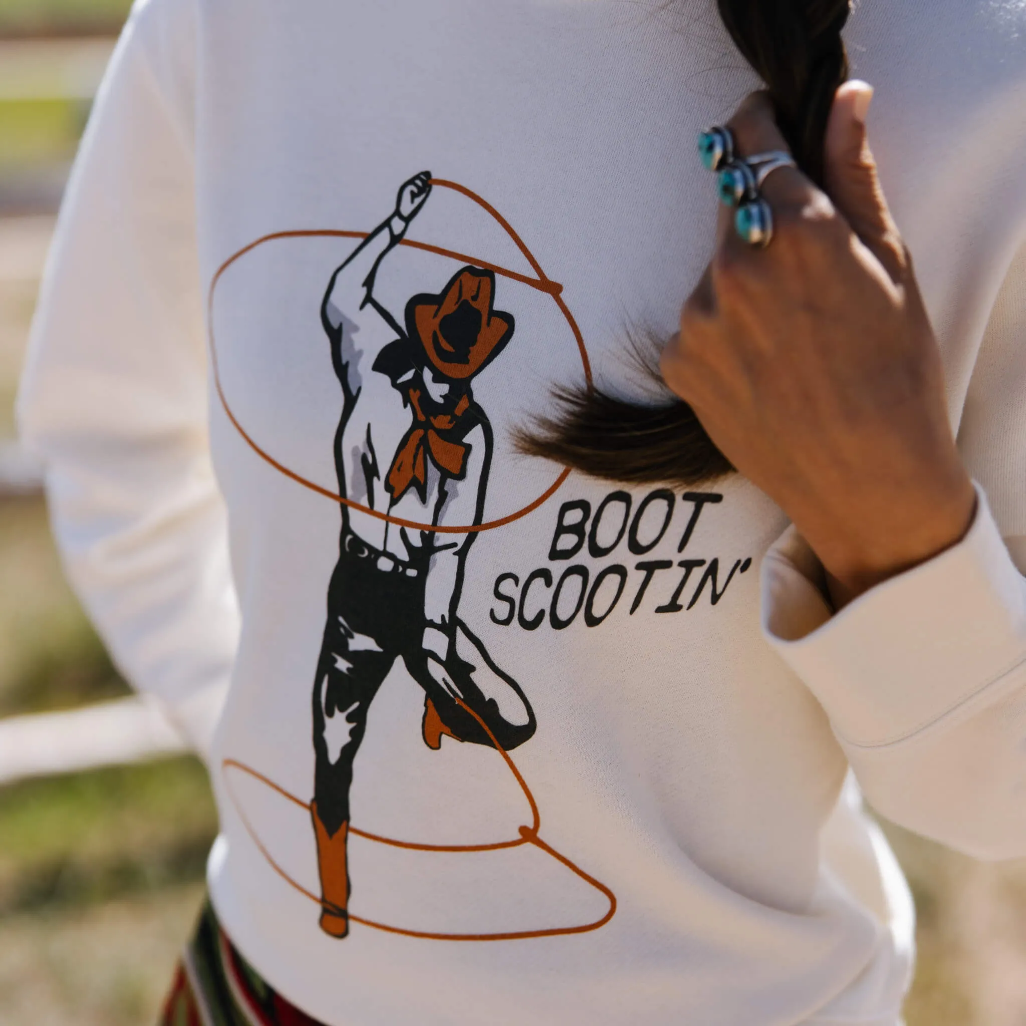 Boot Scootin' Drop Shoulder Sweatshirt sold by Sendero Provisions CO product image thumbnail 4
