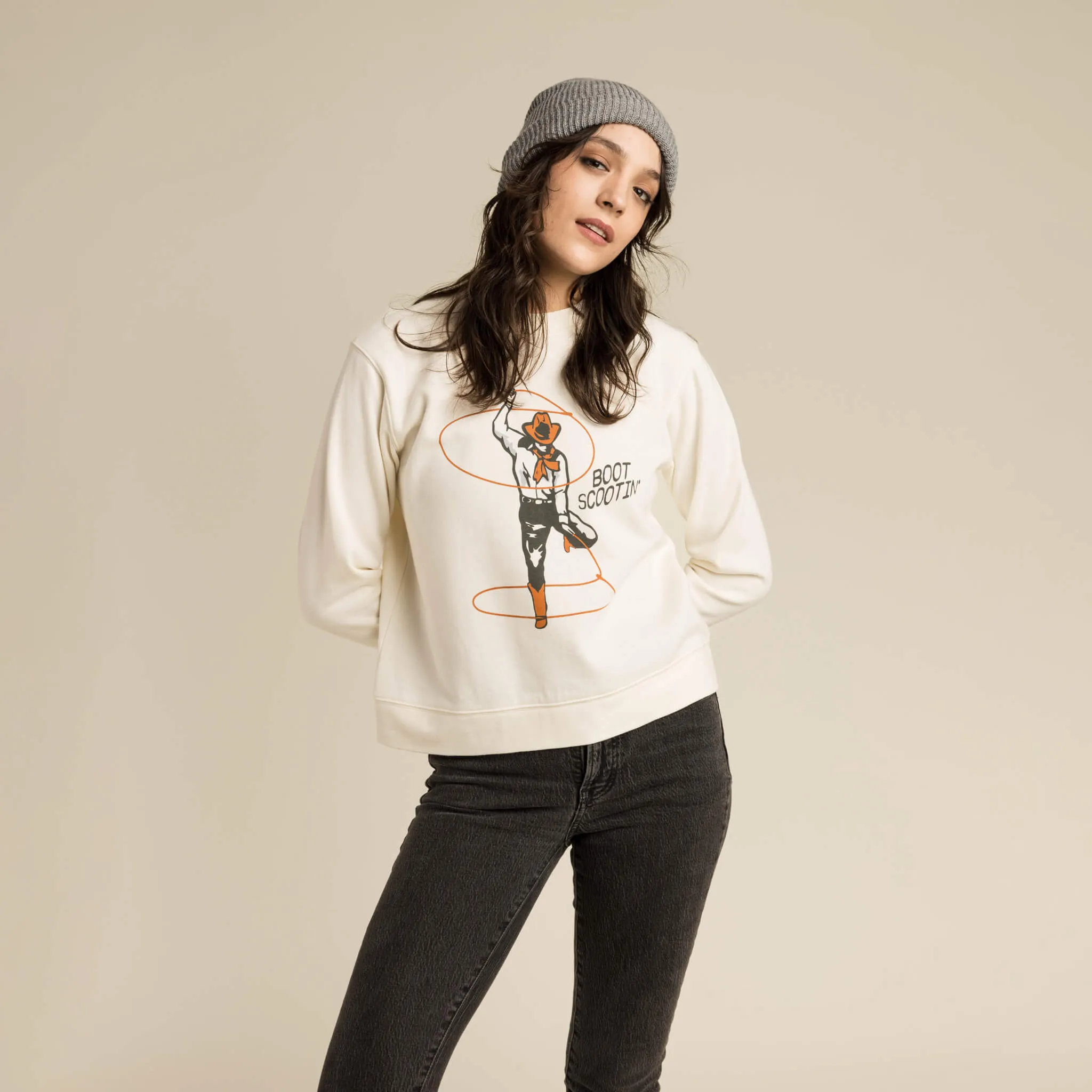 Boot Scootin' Drop Shoulder Sweatshirt sold by Sendero Provisions CO