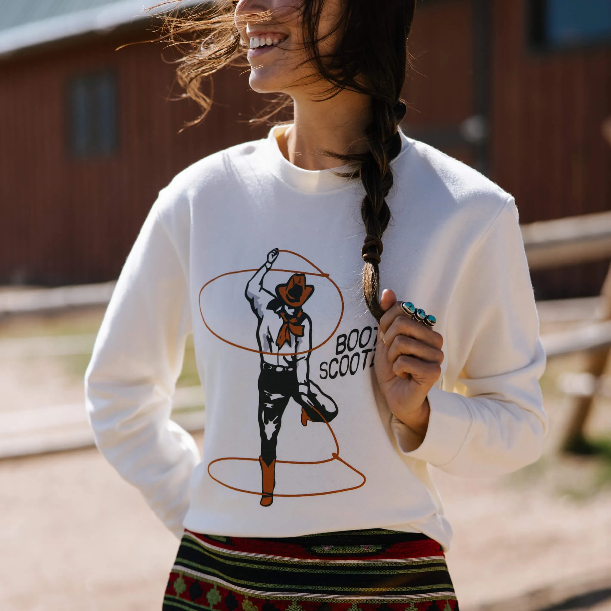Boot Scootin' Drop Shoulder Sweatshirt sold by Sendero Provisions CO product image thumbnail 3