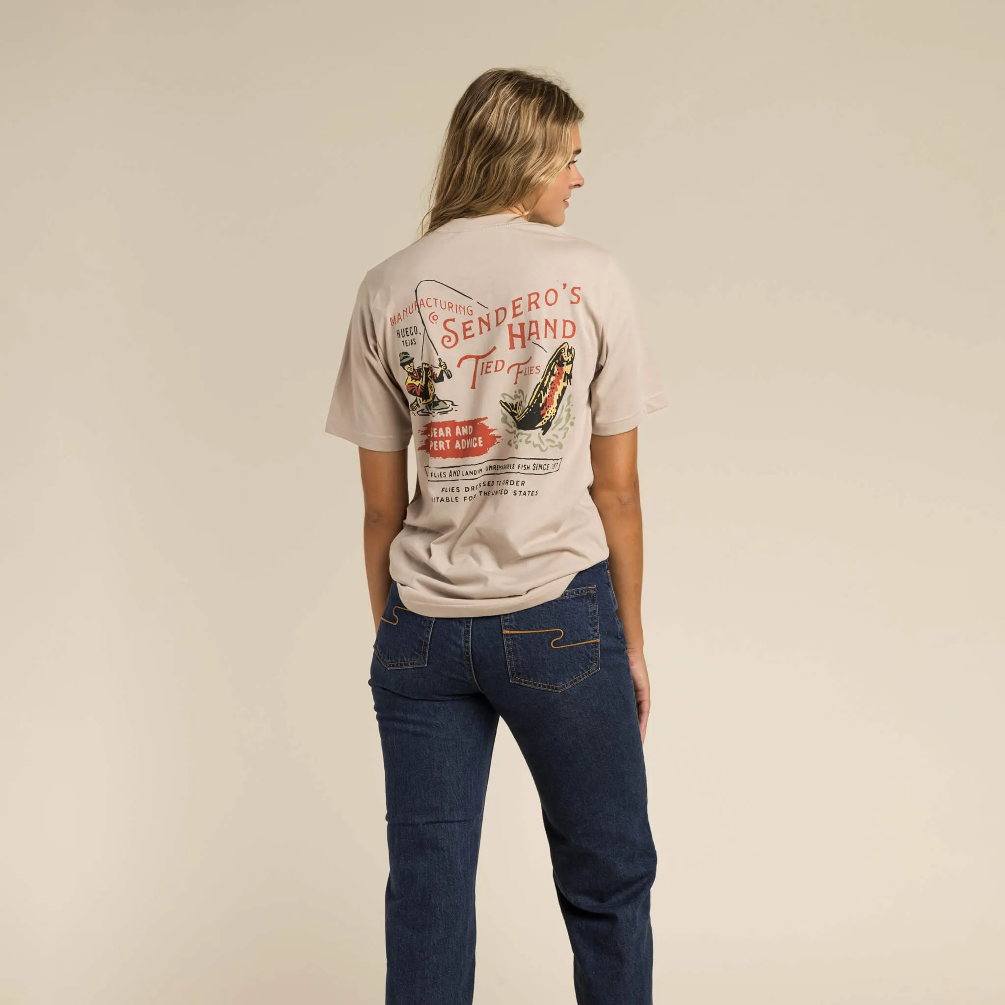 Hand Tied Flies T-Shirt sold by Sendero Provisions CO product image thumbnail 3