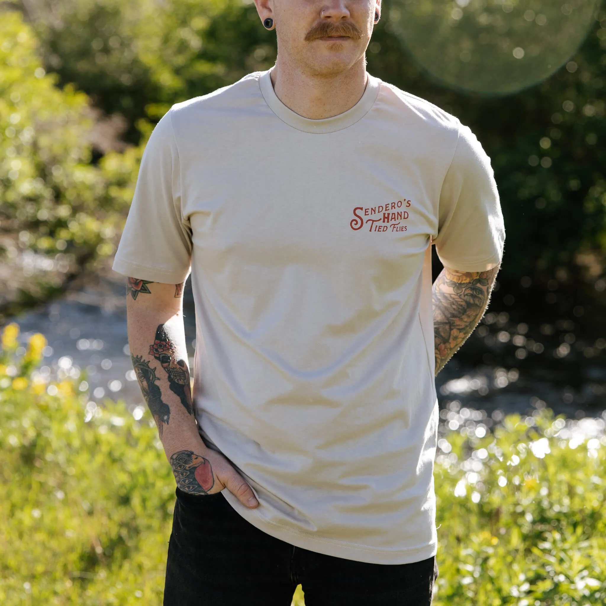 Hand Tied Flies T-Shirt sold by Sendero Provisions CO product image thumbnail 5