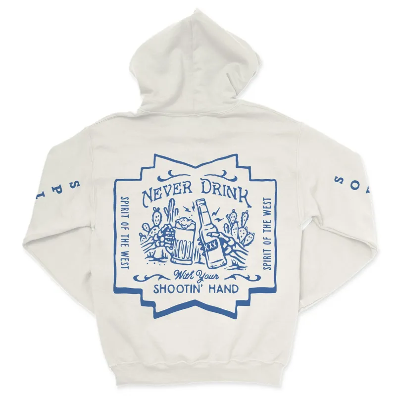 Shootin' Hand ¡Salud! Hoodie sold by Sendero Provisions CO