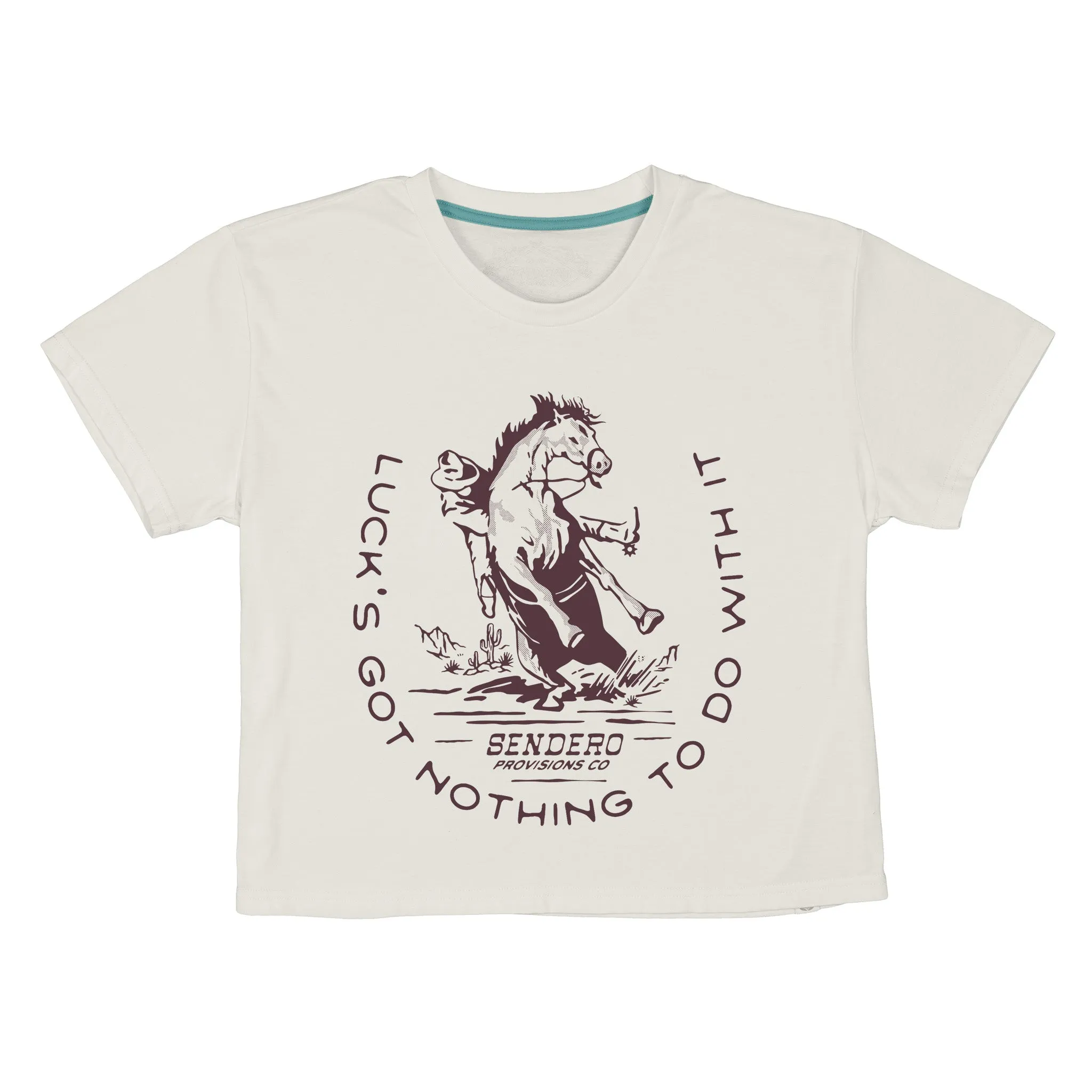 No Luck Boxy Tee sold by Sendero Provisions CO product image thumbnail 3