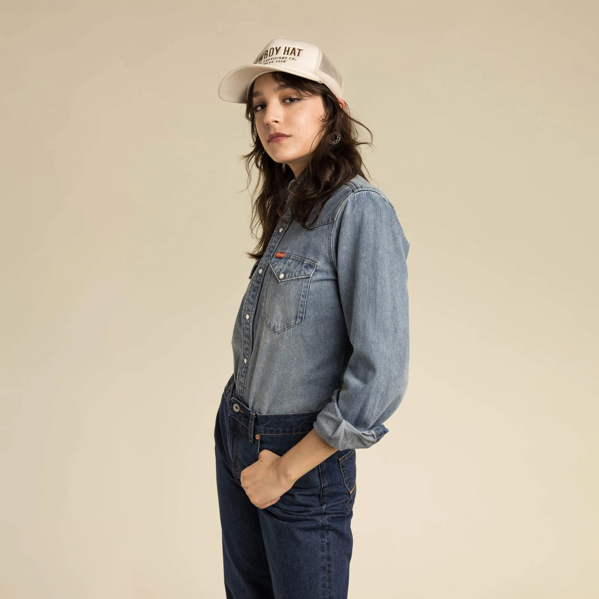 The Women's Wyatt Denim Pearl Snap Shirt sold by Sendero Provisions CO product image thumbnail 5
