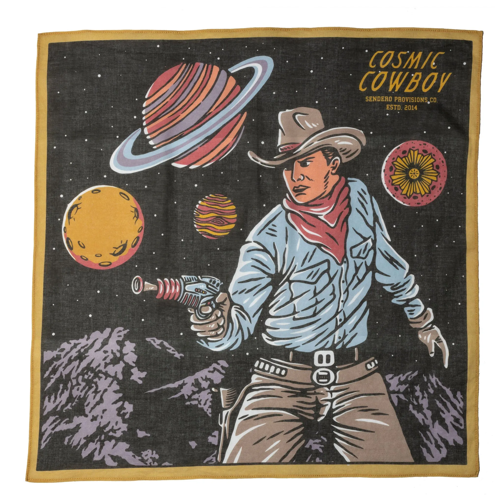 Cosmic Cowboy Bandana sold by Sendero Provisions CO