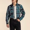 The Wyatt Pearl Snap Long Sleeve Serape Shirt sold by Sendero Provisions CO