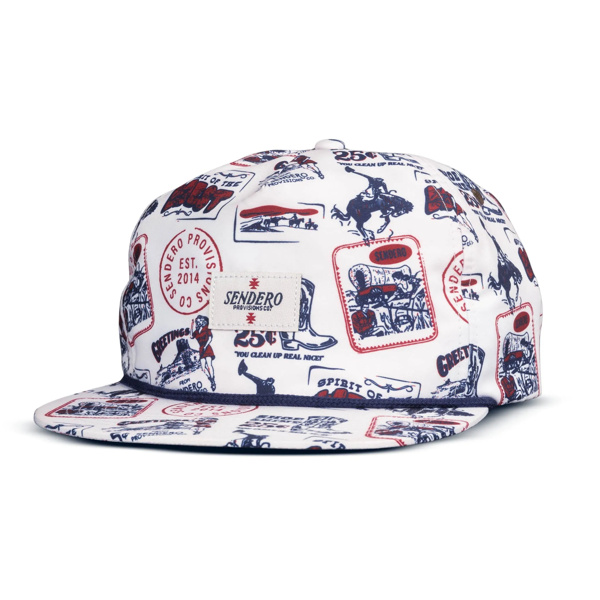 Postcard Print Hat sold by Sendero Provisions CO