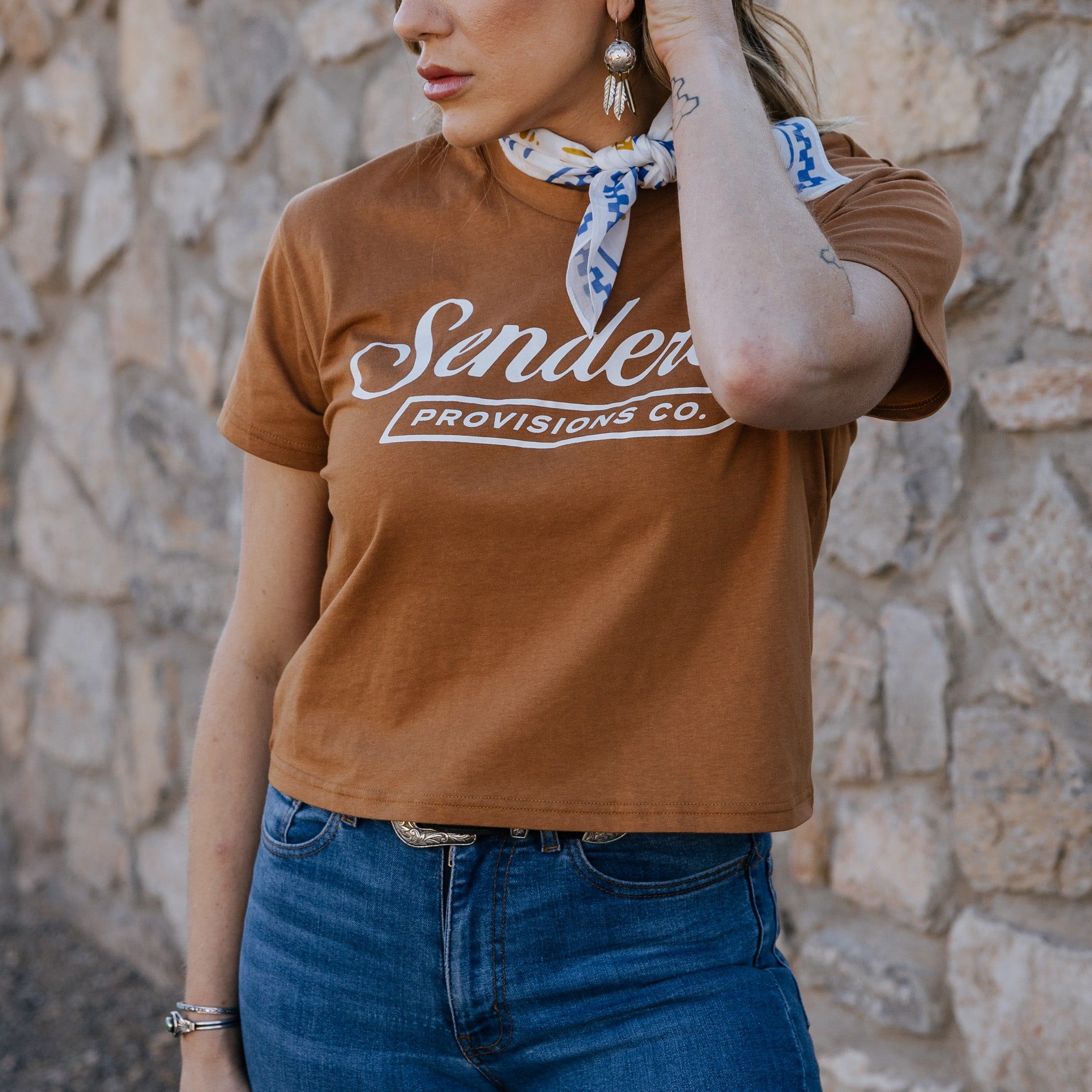 Hey Slick Women's Crop Tee sold by Sendero Provisions CO product image thumbnail 2