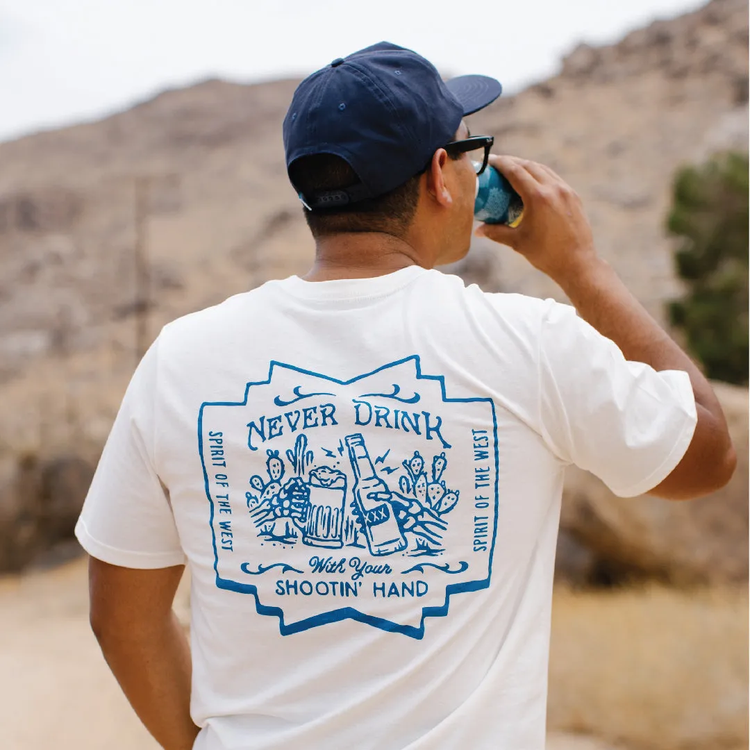 Shootin' Hand T-Shirt - ¬°Salud! Edition sold by Sendero Provisions CO product image thumbnail 2