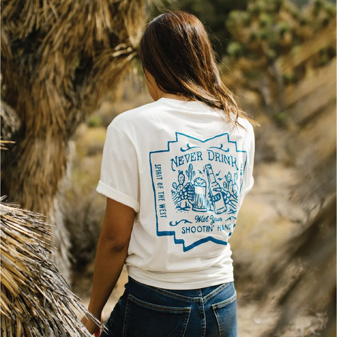 Shootin' Hand T-Shirt - ¬°Salud! Edition sold by Sendero Provisions CO product image thumbnail 3