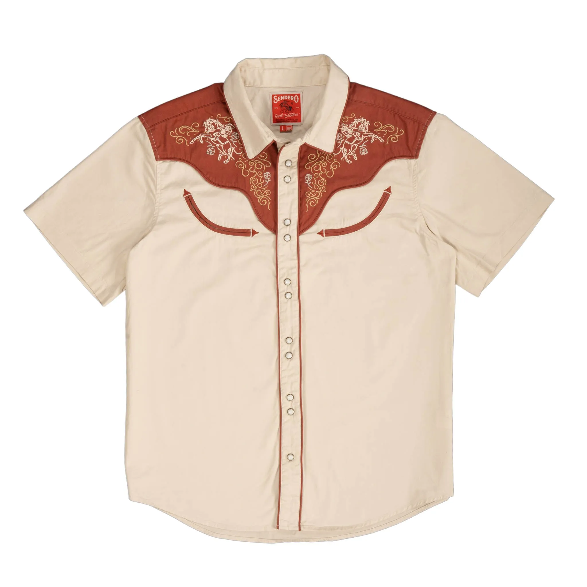The Cody Western Short Sleeve Shirt sold by Sendero Provisions CO