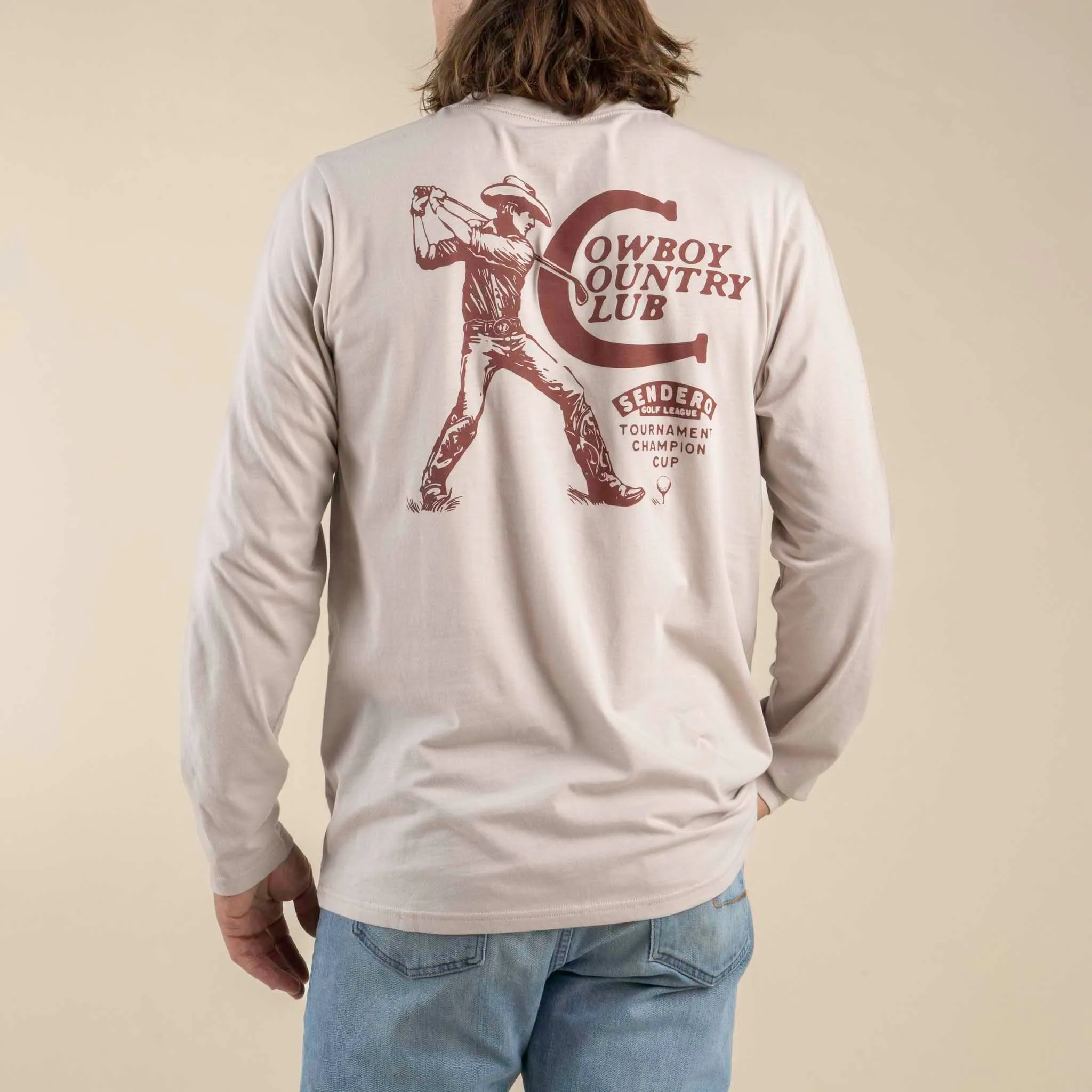Cowboy Country Club Long Sleeve T-Shirt sold by Sendero Provisions CO product image thumbnail 2