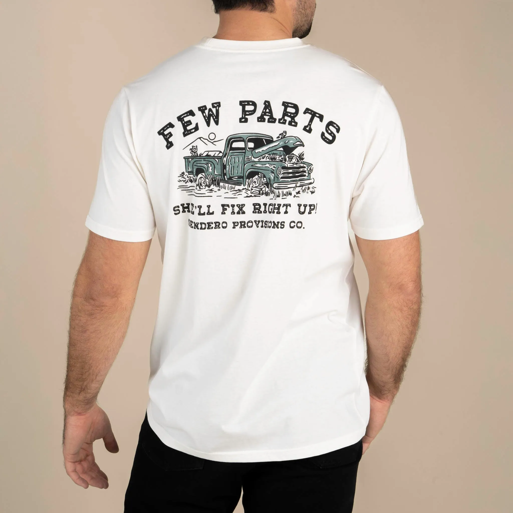 Few Parts T-Shirt sold by Sendero Provisions CO product image thumbnail 4