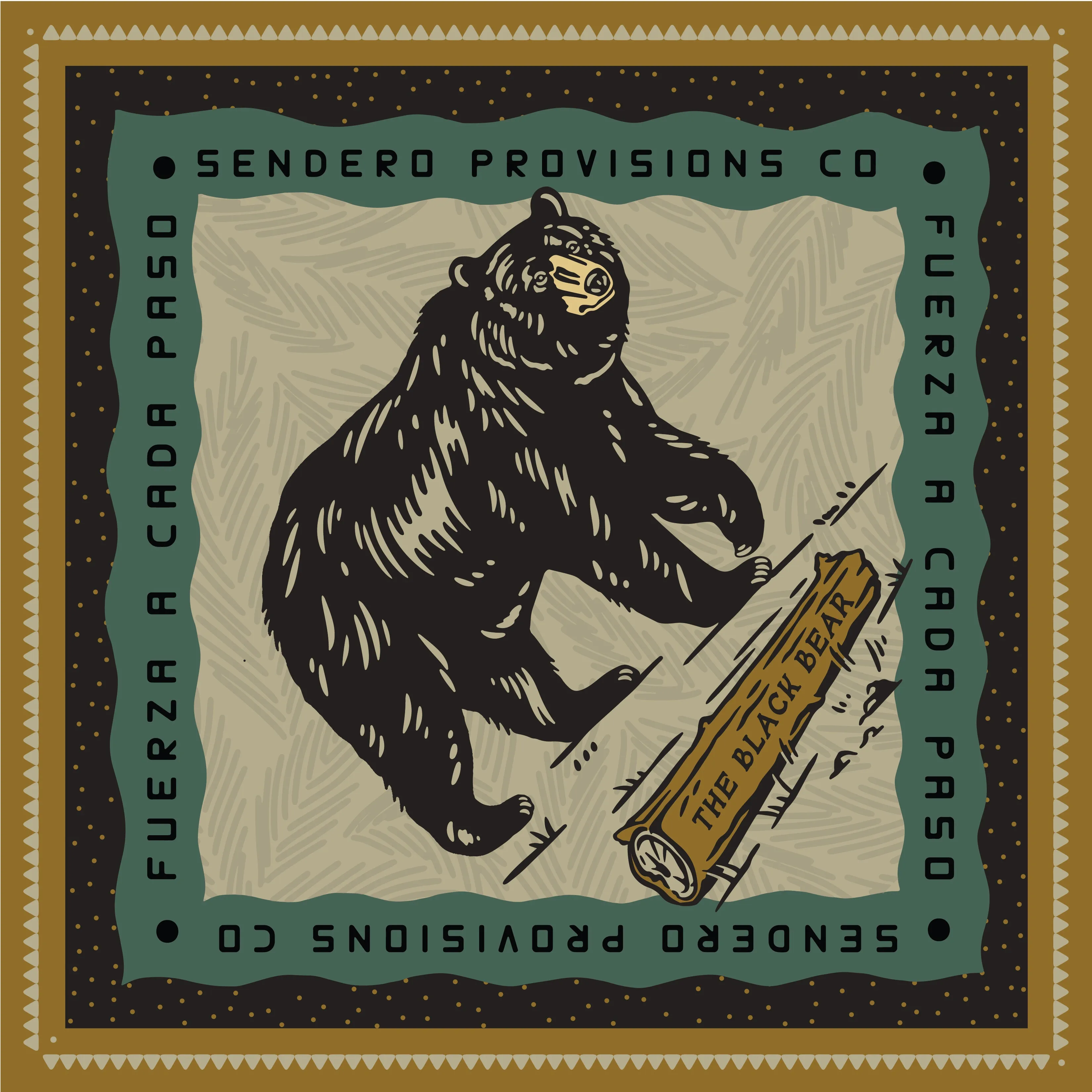 Bear Bandana sold by Sendero Provisions CO