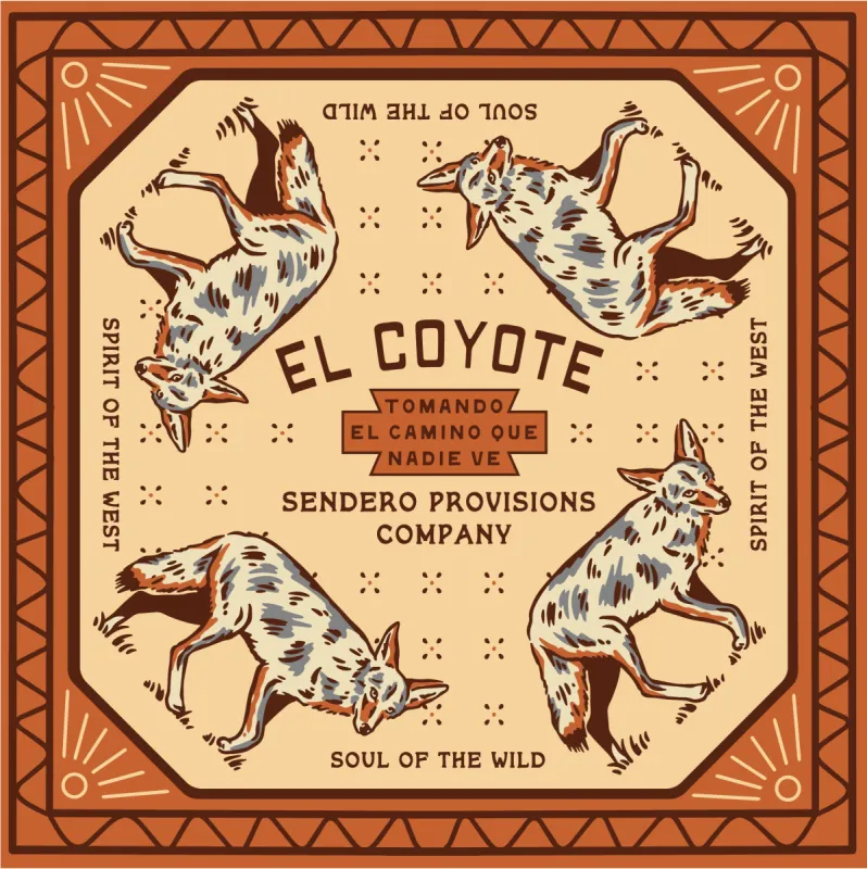 Coyote Bandana sold by Sendero Provisions CO