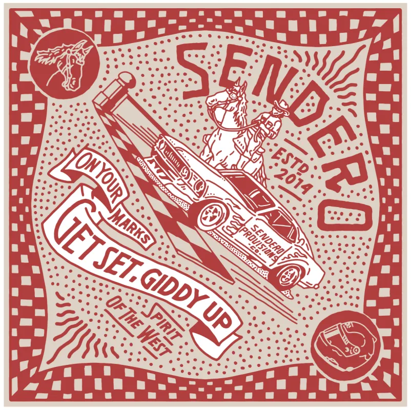 Giddy Up Bandana sold by Sendero Provisions CO