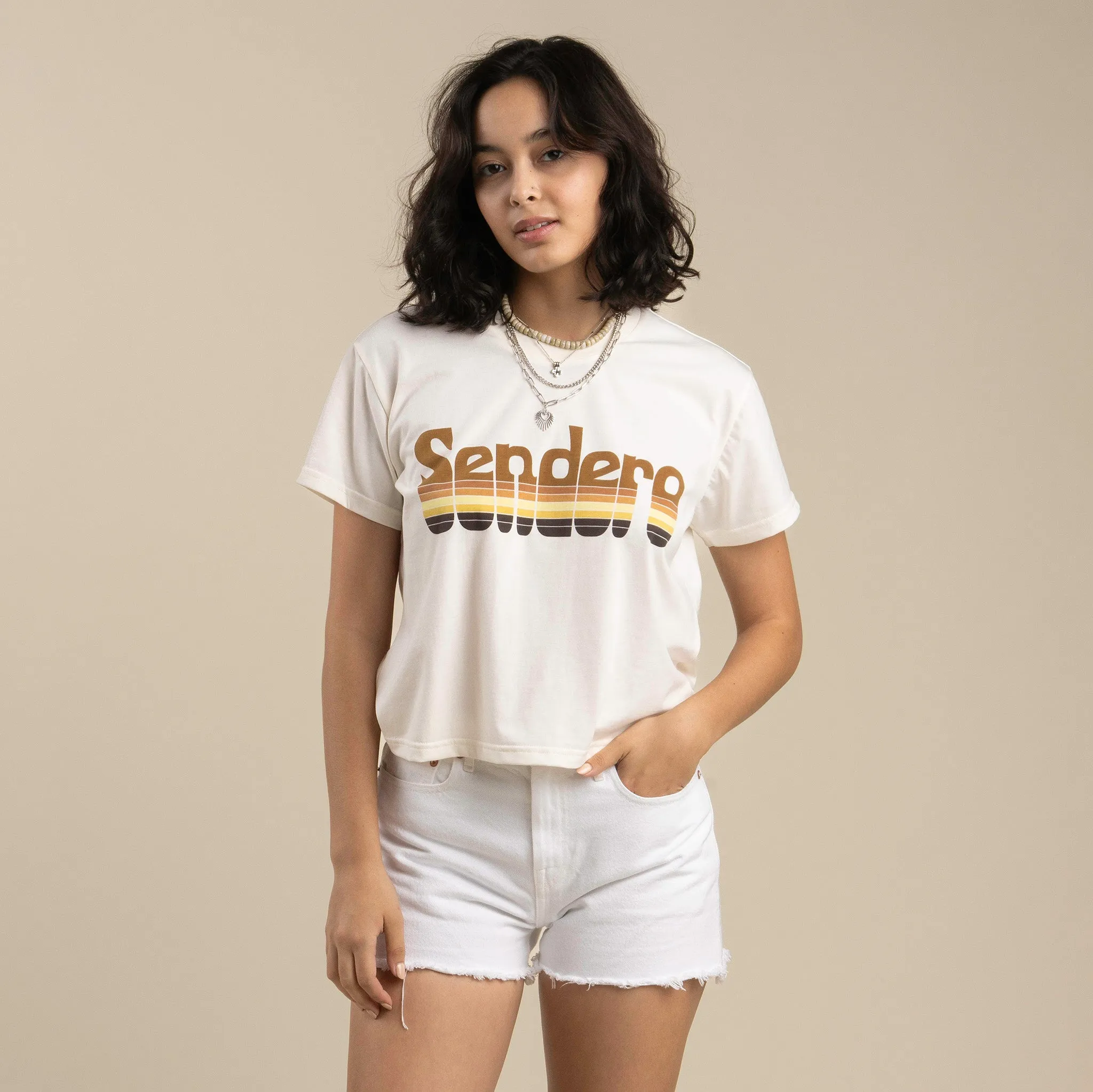 Retro Logo Boxy Tee sold by Sendero Provisions CO