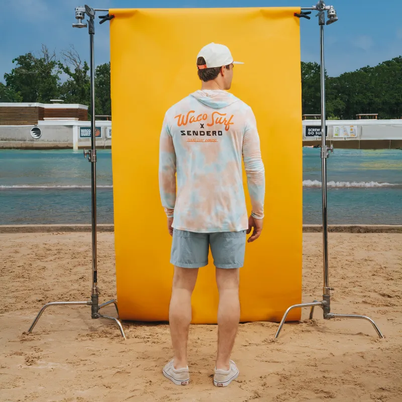 Sendero X Waco Surf Yucatan Bamboo Hoodie Tech Shirt sold by Sendero Provisions CO