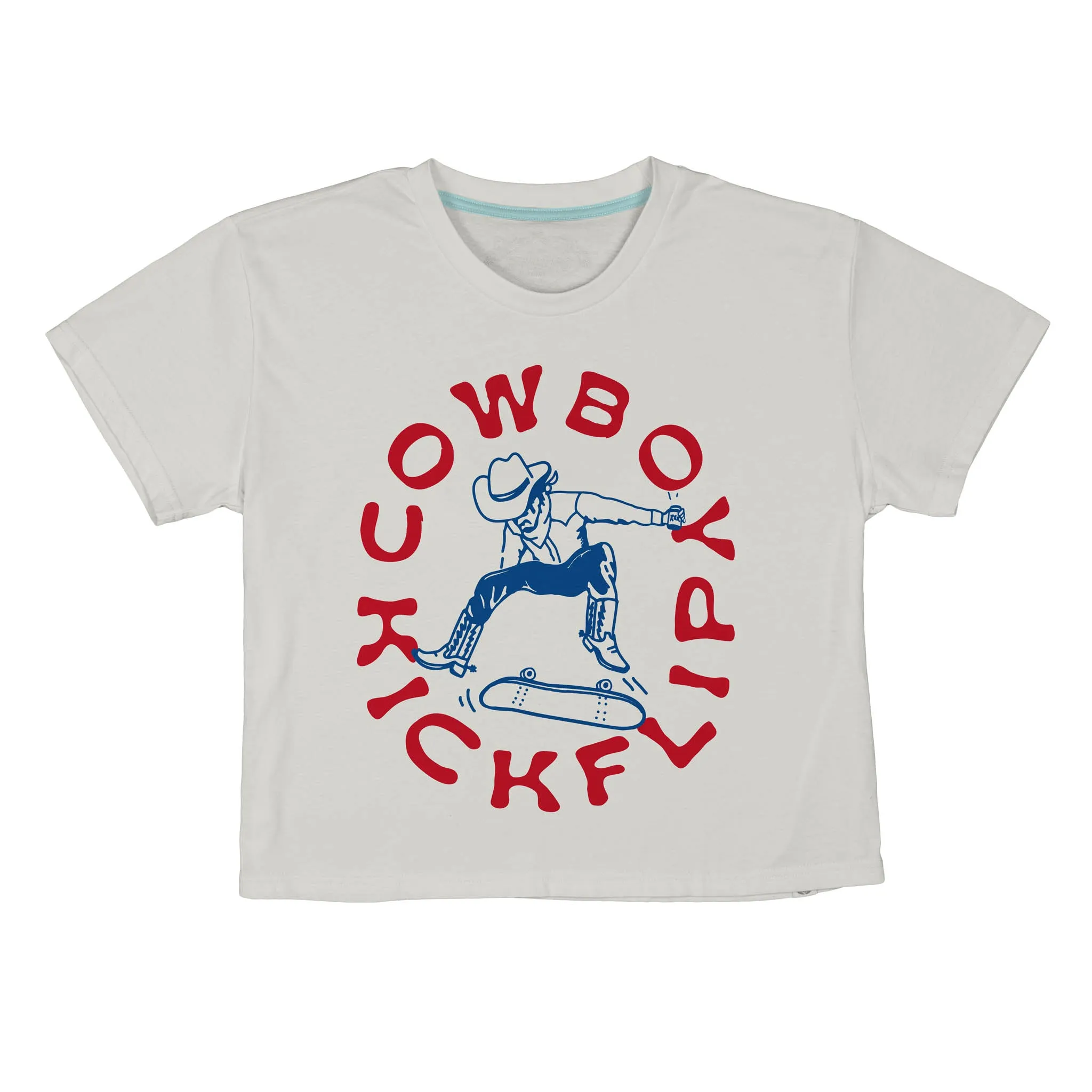 Cowboy Kickflip Boxy Tee sold by Sendero Provisions CO product image thumbnail 3