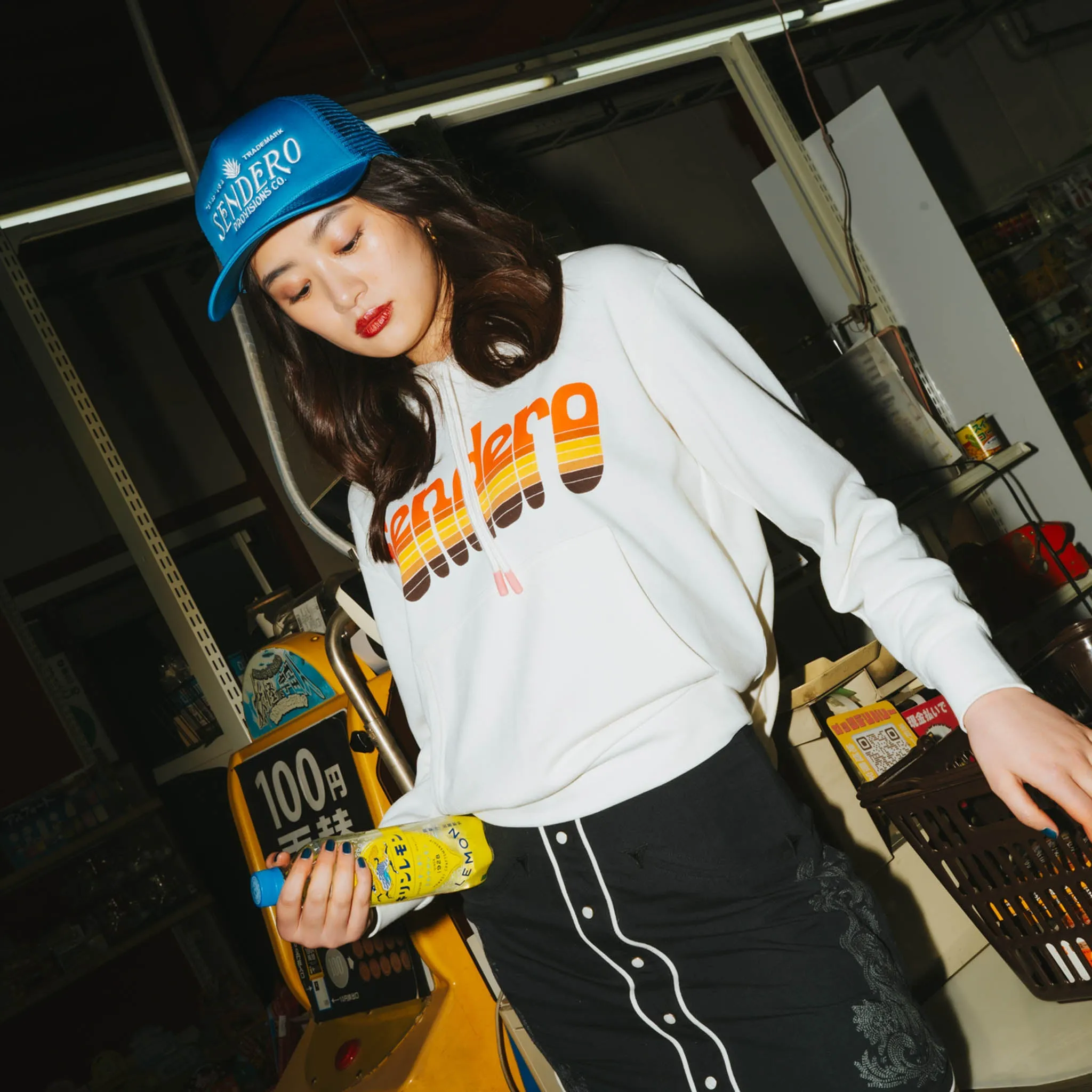 Retro Logo Boxy Hoodie sold by Sendero Provisions CO product image thumbnail 5