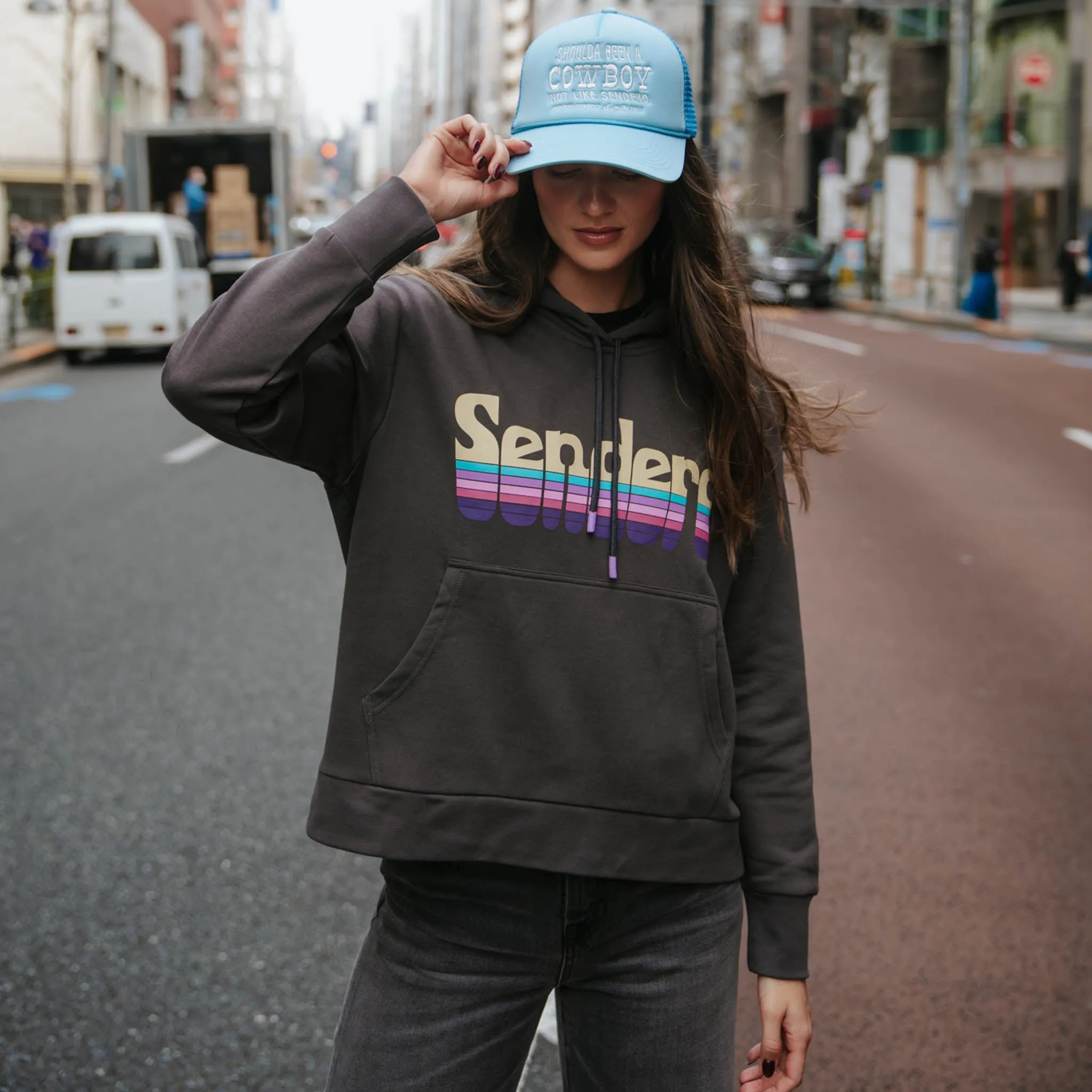 Retro Logo Boxy Hoodie sold by Sendero Provisions CO product image thumbnail 2