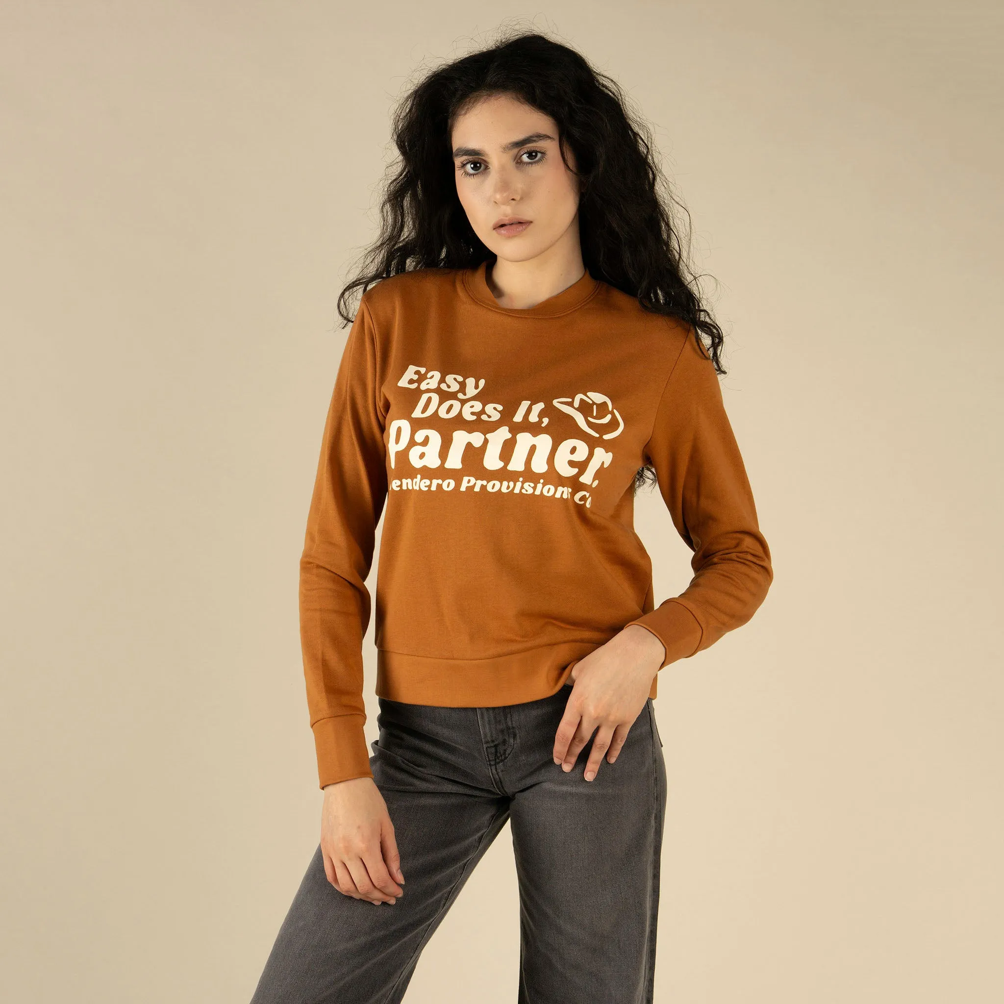 Easy Does It Drop Shoulder Sweatshirt sold by Sendero Provisions CO