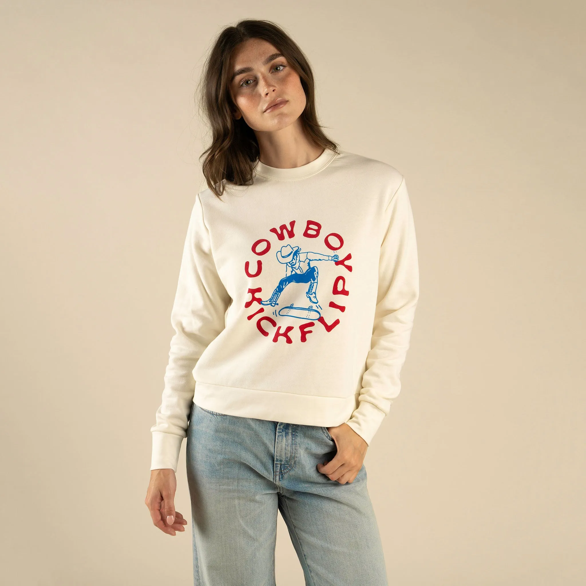 Cowboy Kickflip Drop Shoulder Sweatshirt sold by Sendero Provisions CO