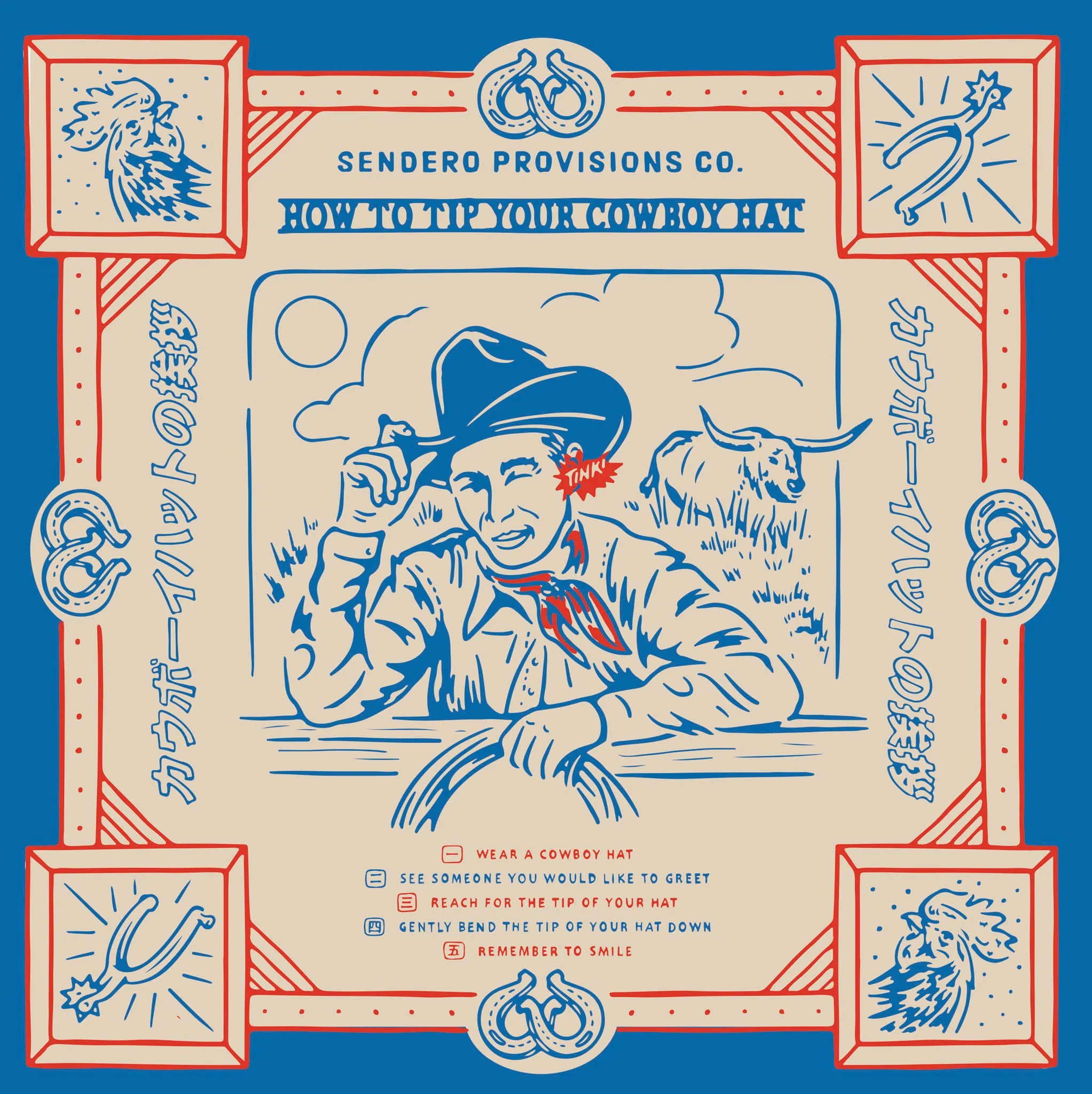 Tip Your Hat Bandana sold by Sendero Provisions CO