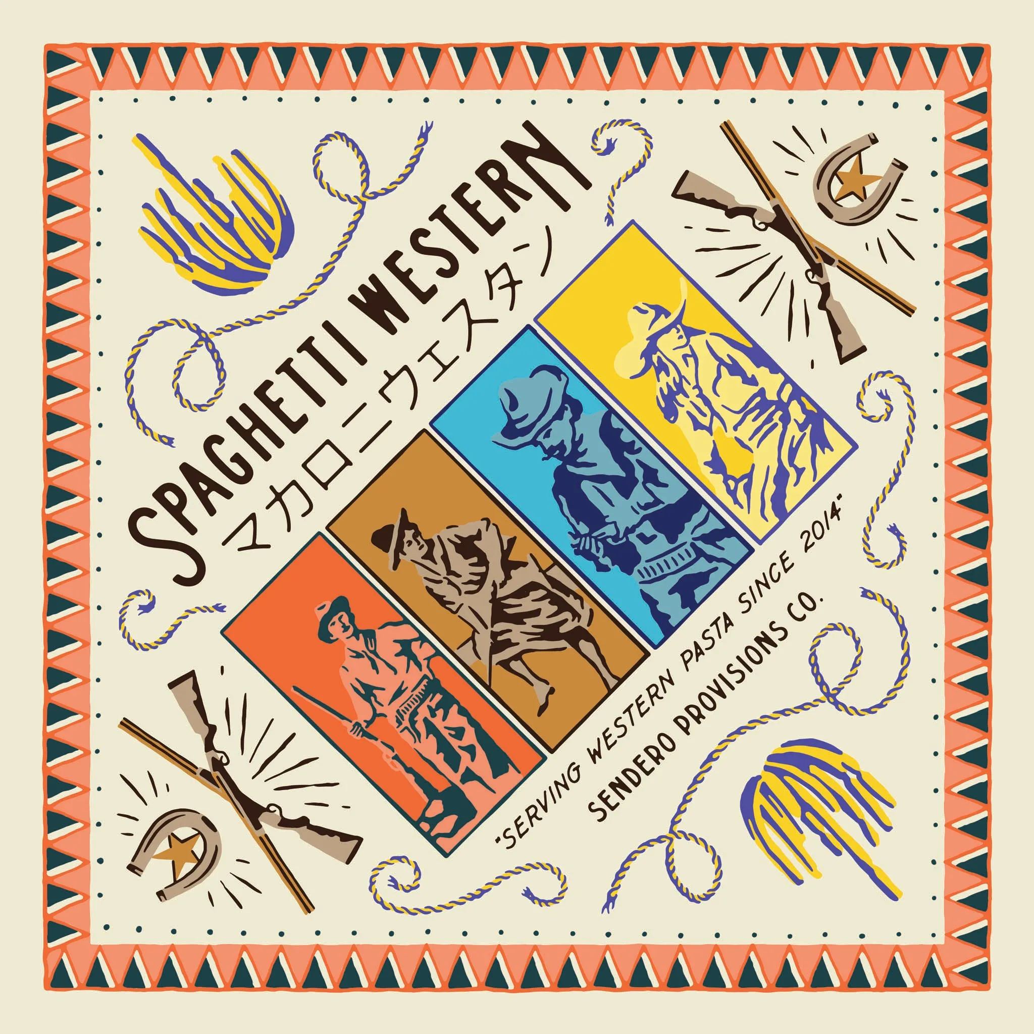 Spaghetti Western Bandana sold by Sendero Provisions CO