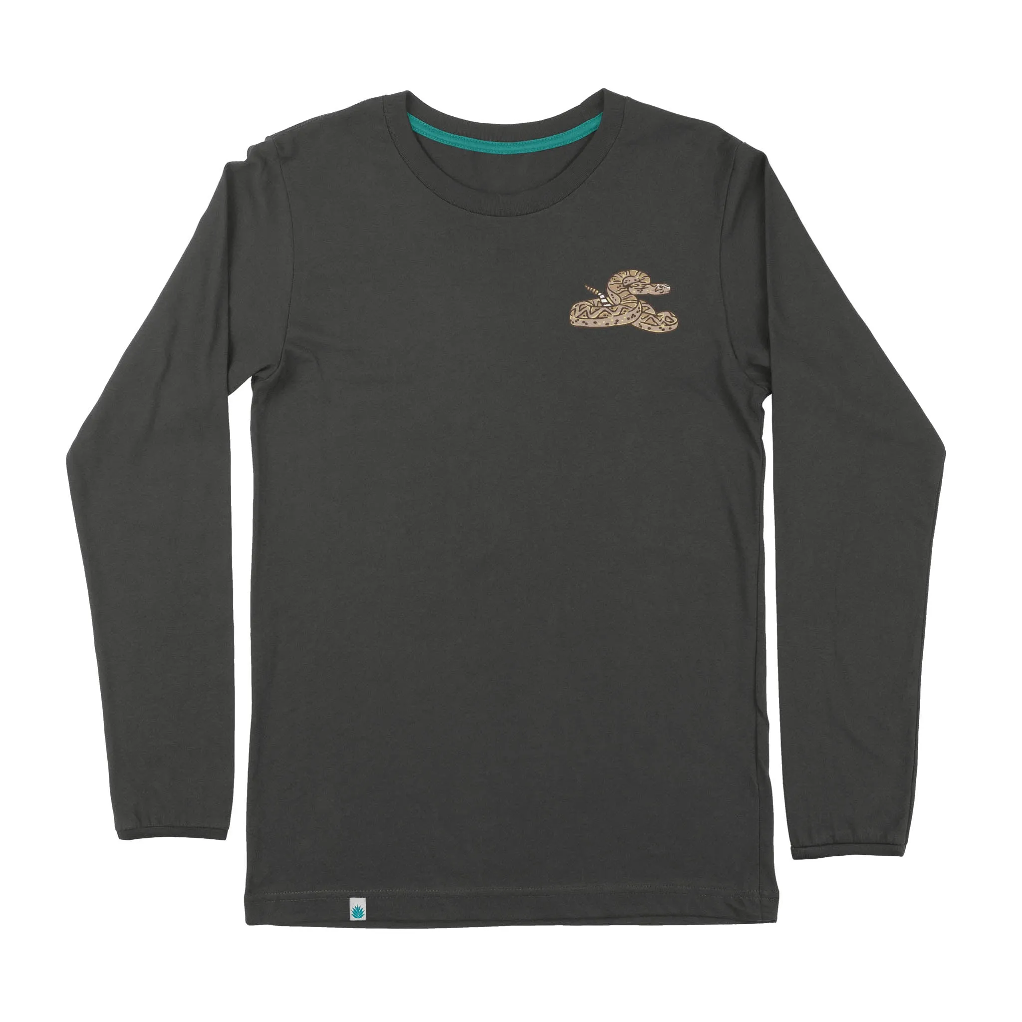 Rattlesnake Long Sleeve T-Shirt - Vintage Black sold by Sendero Provisions CO