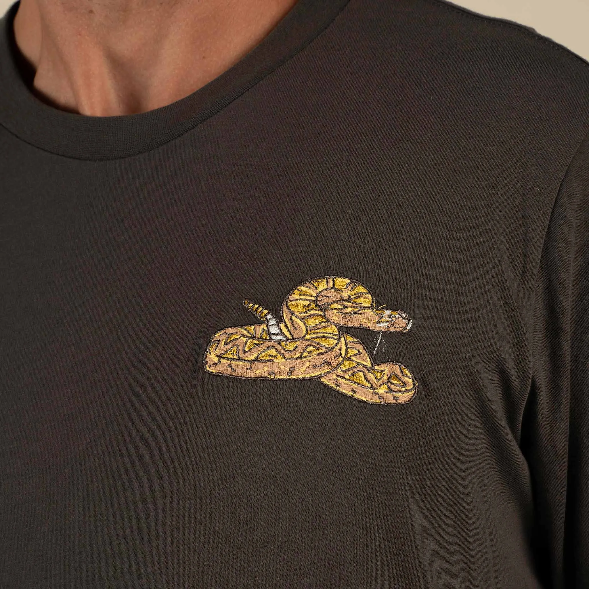 Rattlesnake Long Sleeve T-Shirt - Vintage Black sold by Sendero Provisions CO product image thumbnail 3