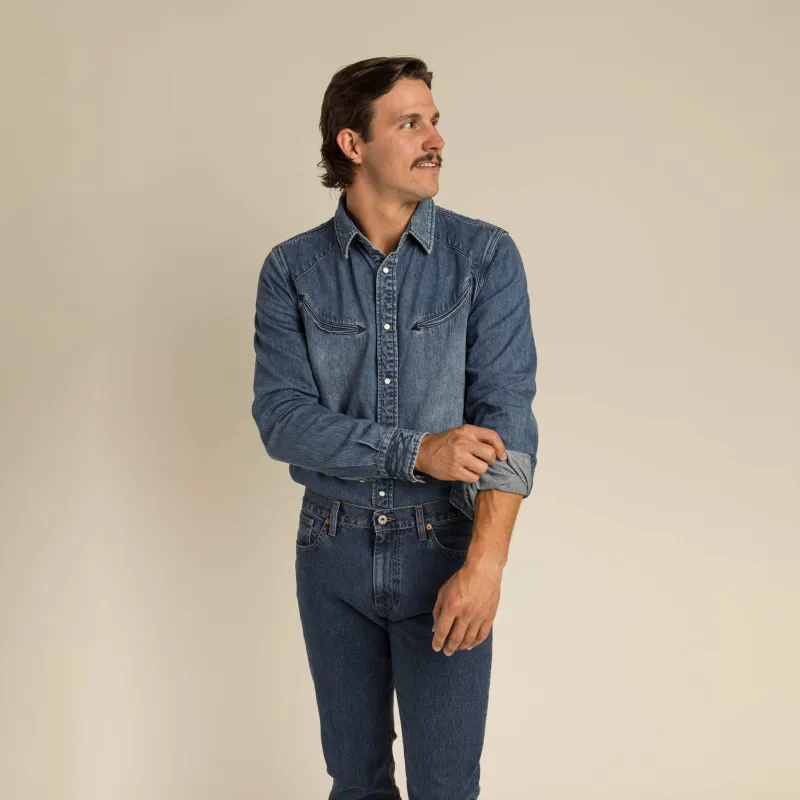 The Hondo Pearl Snap Shirt sold by Sendero Provisions CO