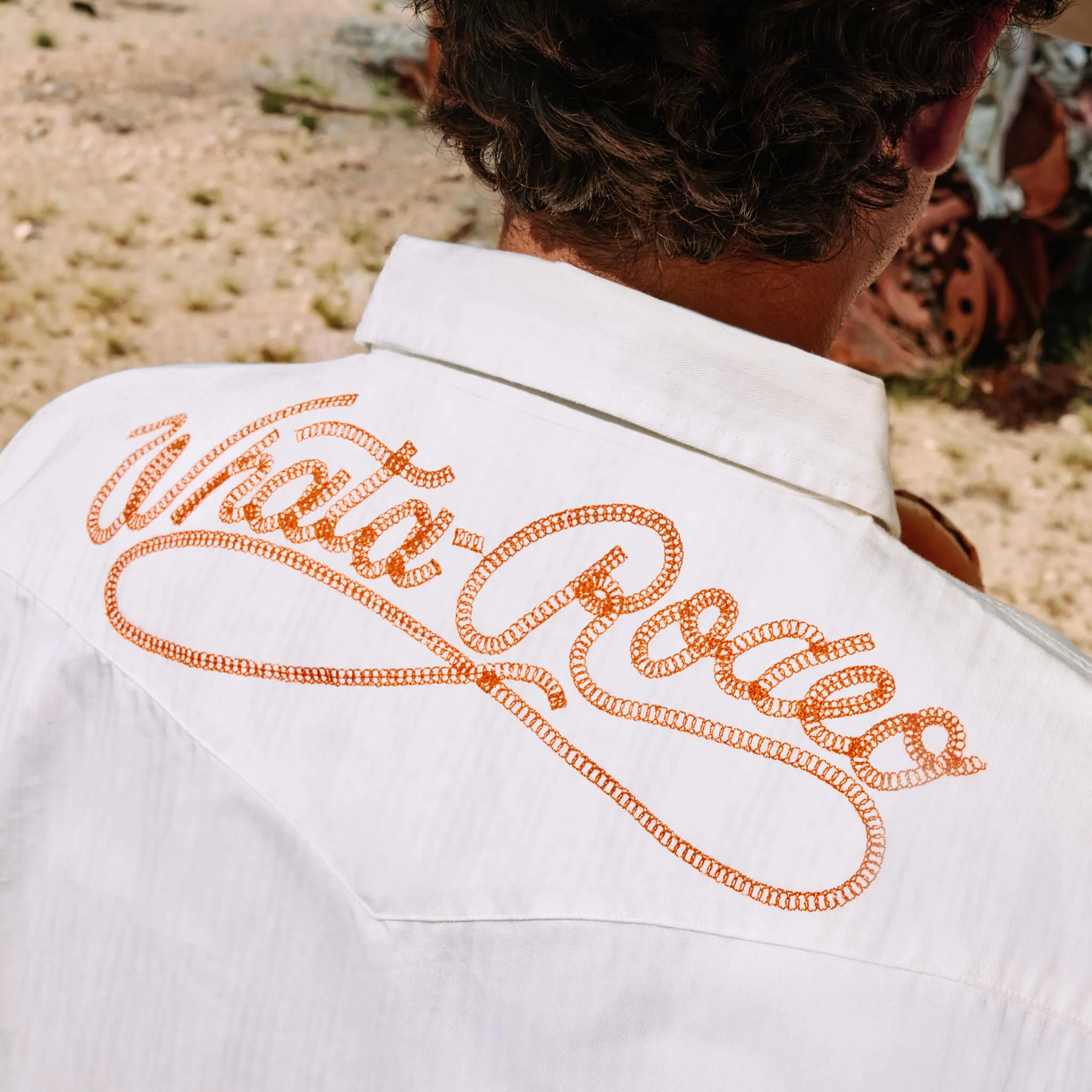 Whataburger x Sendero The Wyatt Pearl Snap Long Sleeve Embroidered Shirt sold by Sendero Provisions CO product image thumbnail 3