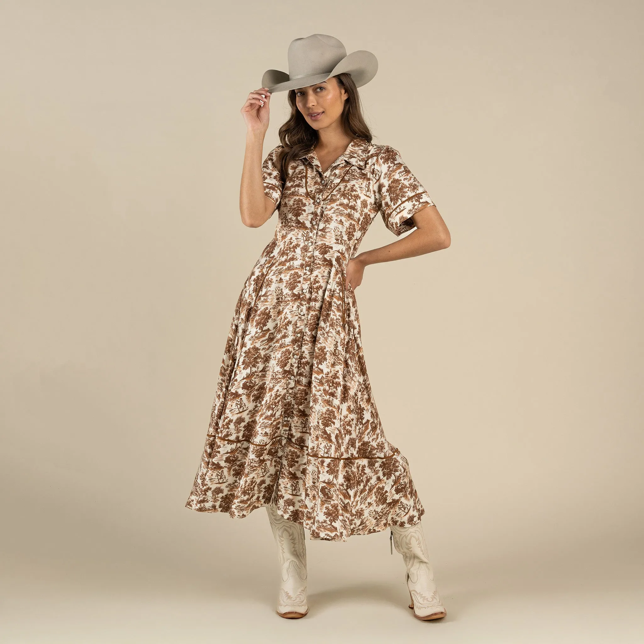 Whataburger x Sendero La Dahlia Dress sold by Sendero Provisions CO product image thumbnail 5