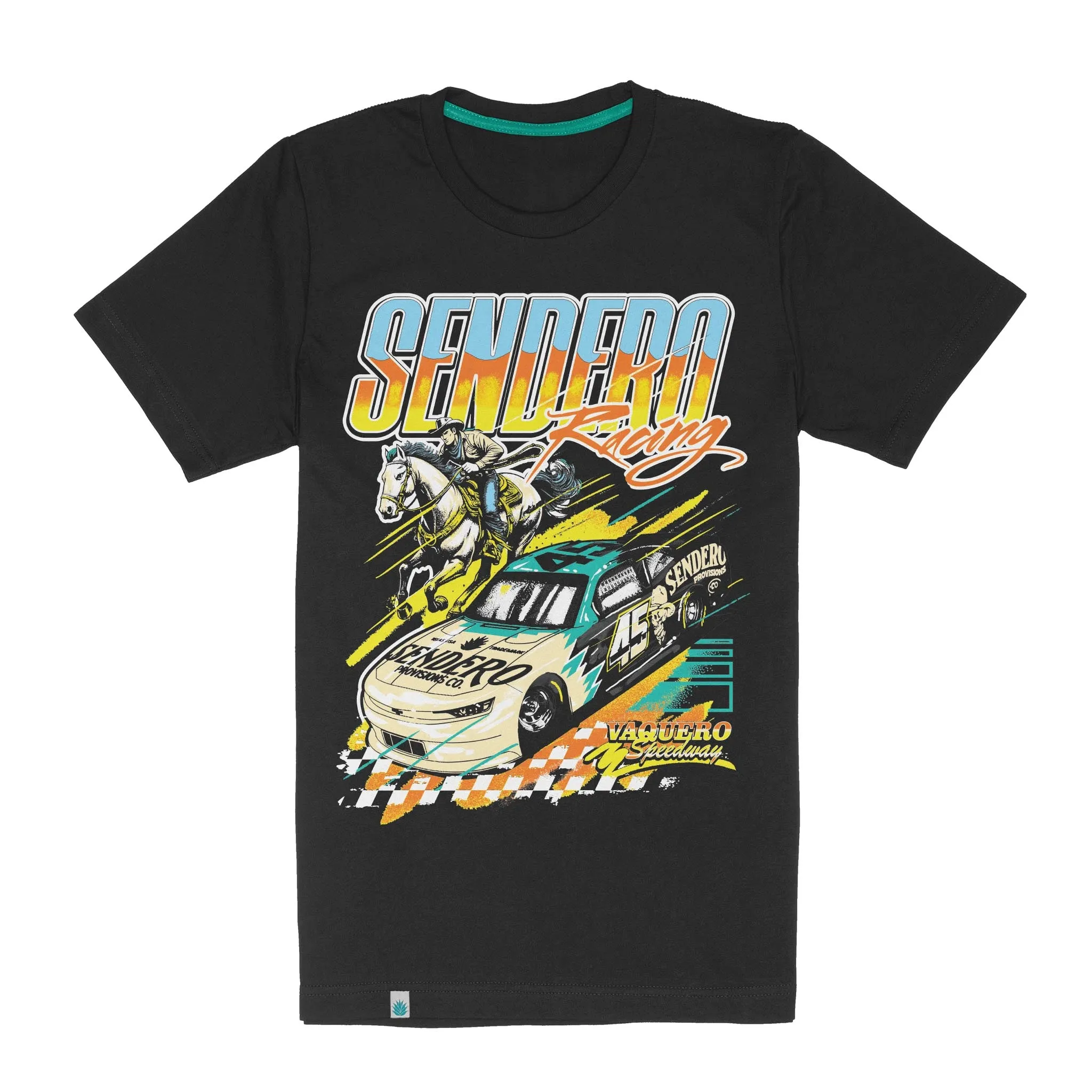 Brad Perez x Sendero Racing Vintage T-Shirt sold by Sendero Provisions CO product image thumbnail 4