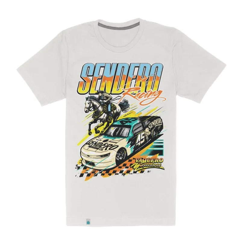 Brad Perez x Sendero Racing Vintage T-Shirt sold by Sendero Provisions CO